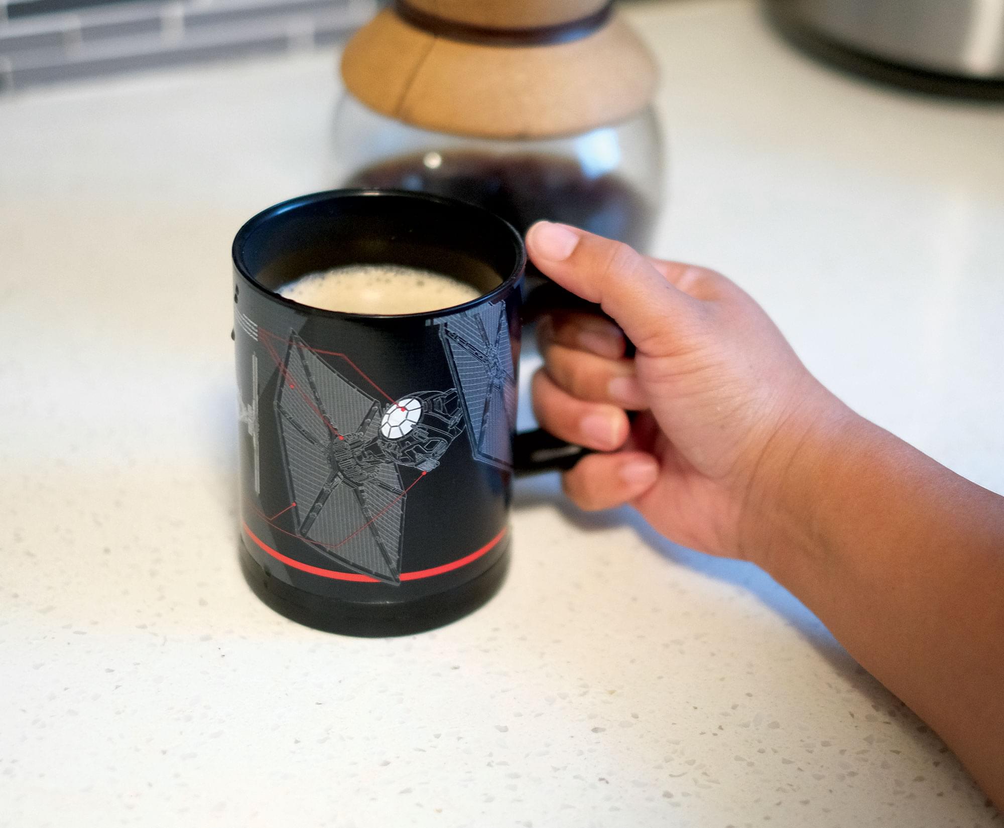 Alt View 2. Star Wars - Star Wars Tie Fighter Self-Stirring 12 Ounce Travel Mug - Black.