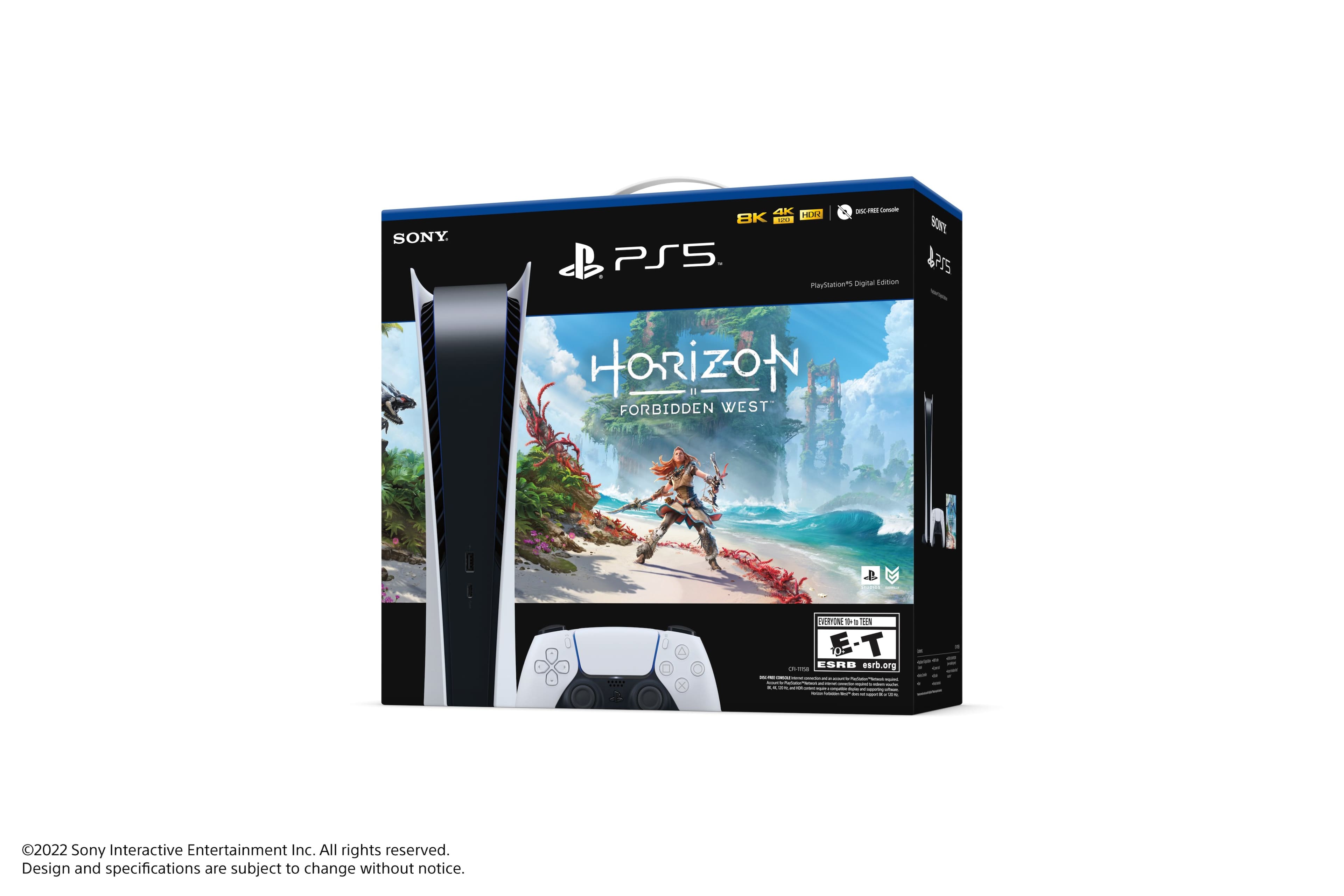 Best Buy: Sony PlayStation 5 Digital Edition – Horizon Forbidden West  Bundle White 1000032006