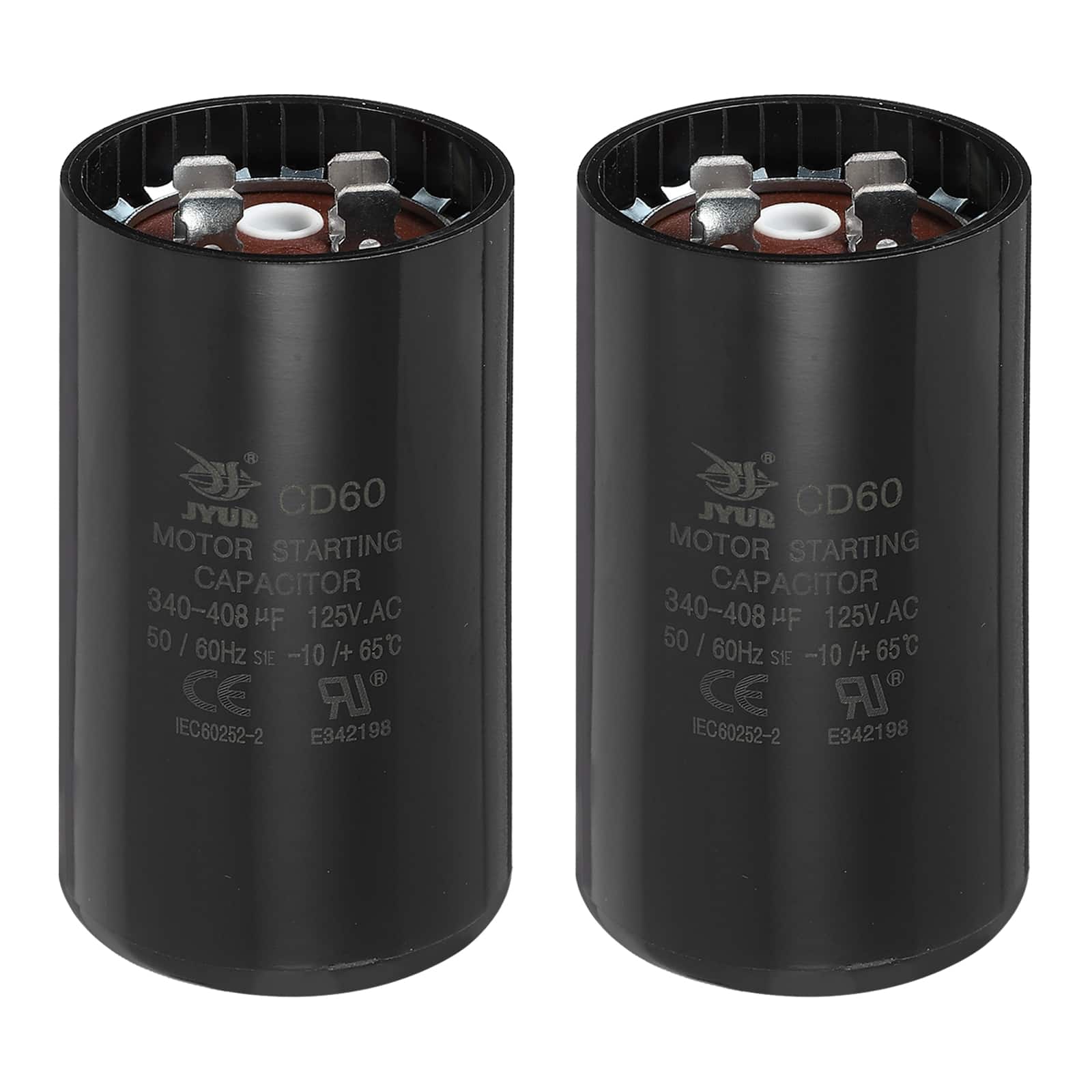 Unique Bargains - 2pcs CD60 Capacitor 340-408 Mfd, 125 VAC Run Motor Start for Electric Fan/Well Pump price history on PriceWatchPro