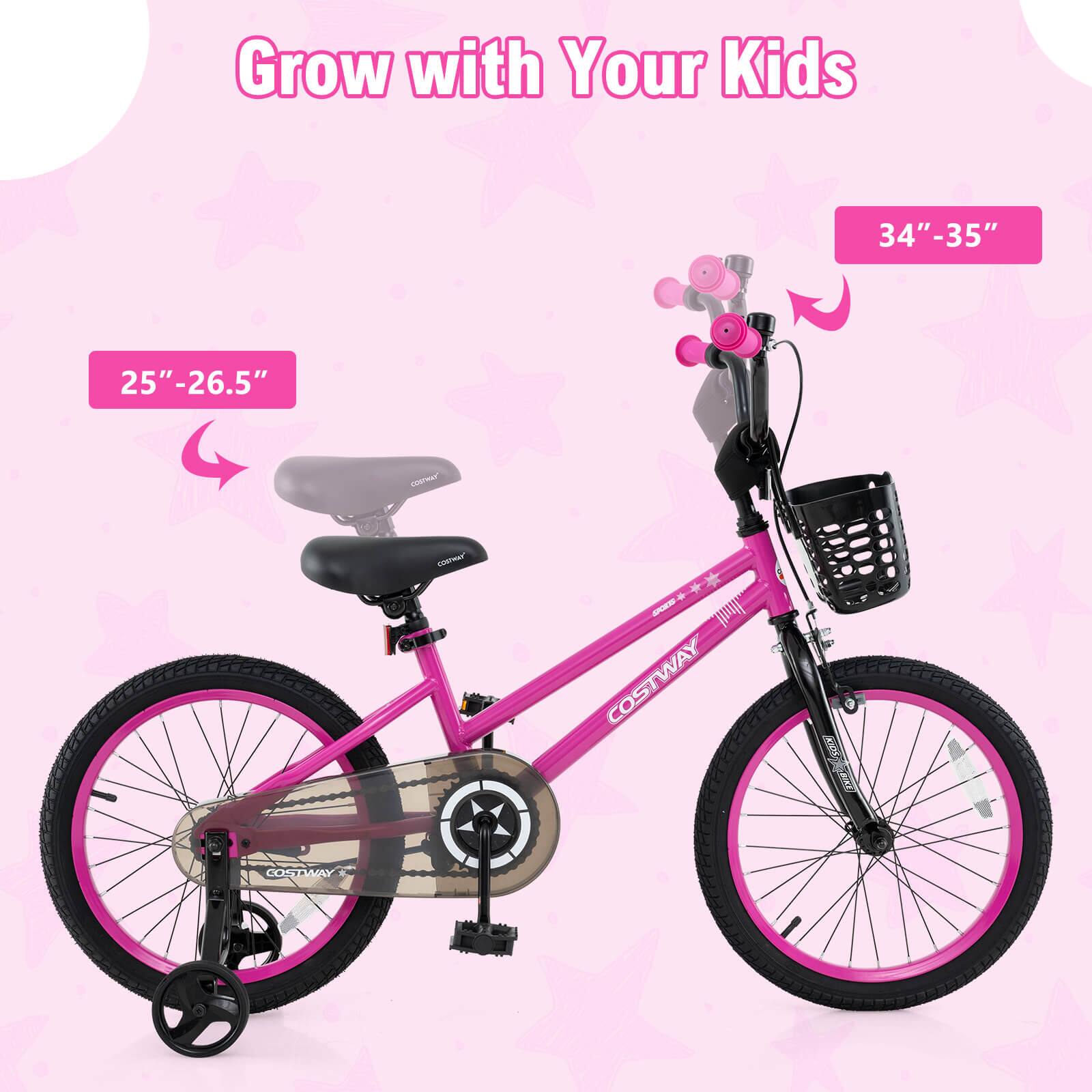 Grow with Your Kids  
34"-35"  
25"-26.5"  
COSTWAY
