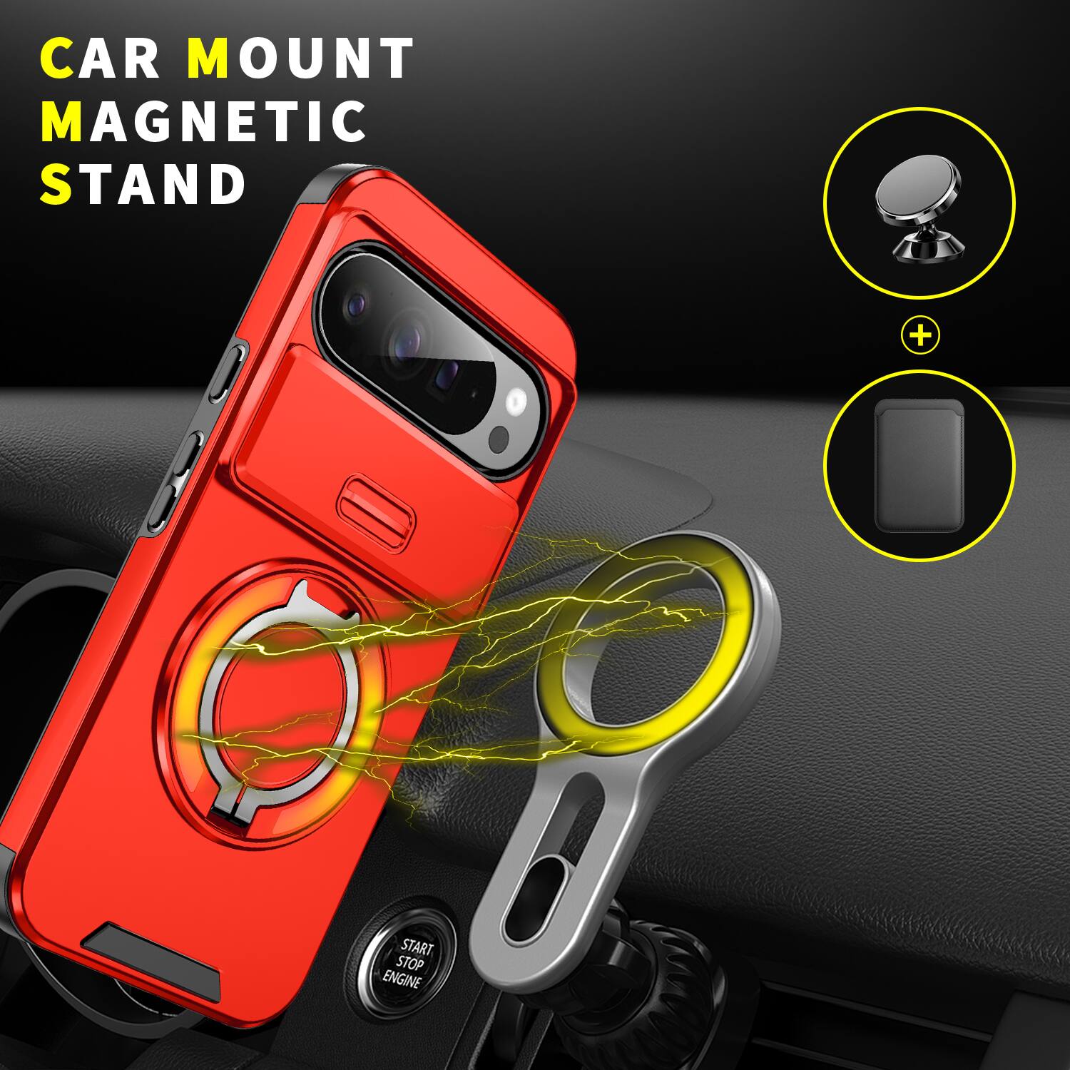CAR MOUNT MAGNETIC STAND

START STOP ENGINE