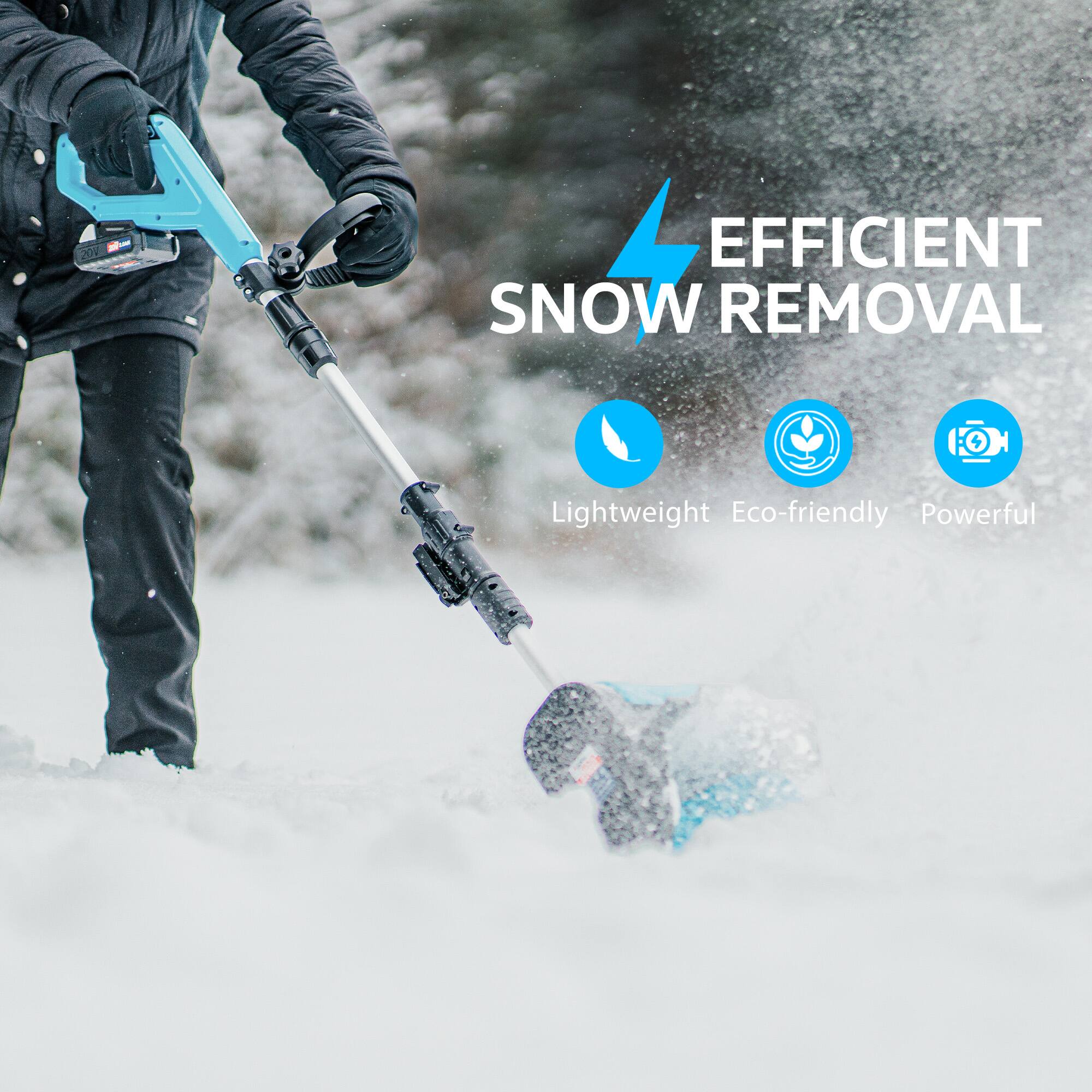EFFICIENT SNOW REMOVAL

Lightweight  
Eco-friendly  
Powerful