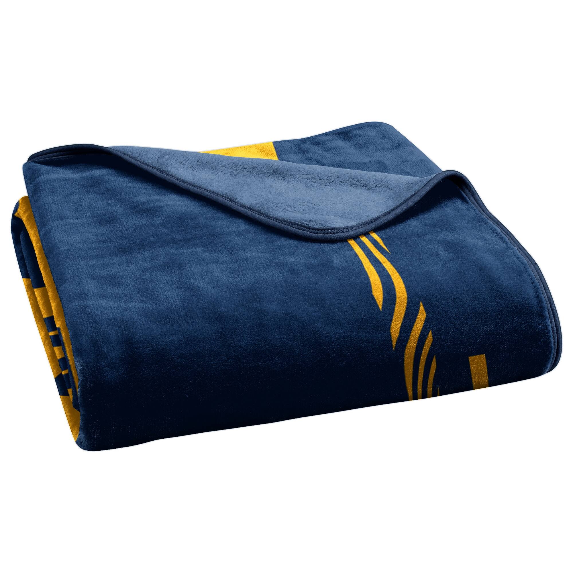 Alt View 3. Northwest - West Virginia Mountaineers 50" x 60" Digitize Raschel Throw Blanket - Navy.