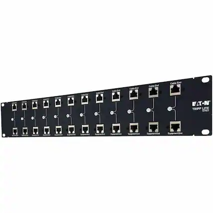 0 3 Dn 6 End 7 Cable End 8 Cable End 9 Cable End 10 Cable End P 11 Cable End 12 E-T-N TRIPP LITE SERIES Eaton Equipment End Equipment End Equipment End Equipment End
