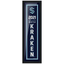 Mustang Drinkware - Seattle Kraken 6'' x 22'' Established Framed Artwork - Multicolor
