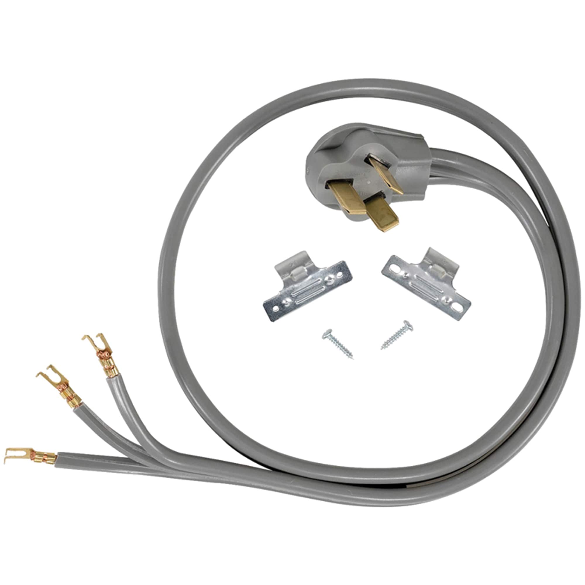 Certified Appliance Accessories - 3-Wire Open-End-Connector 40 Amp Range Cord 5 ft