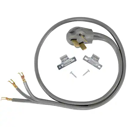 Front. Certified Appliance Accessories - 3-Wire Open-End-Connector 40 Amp Range Cord 5 ft.