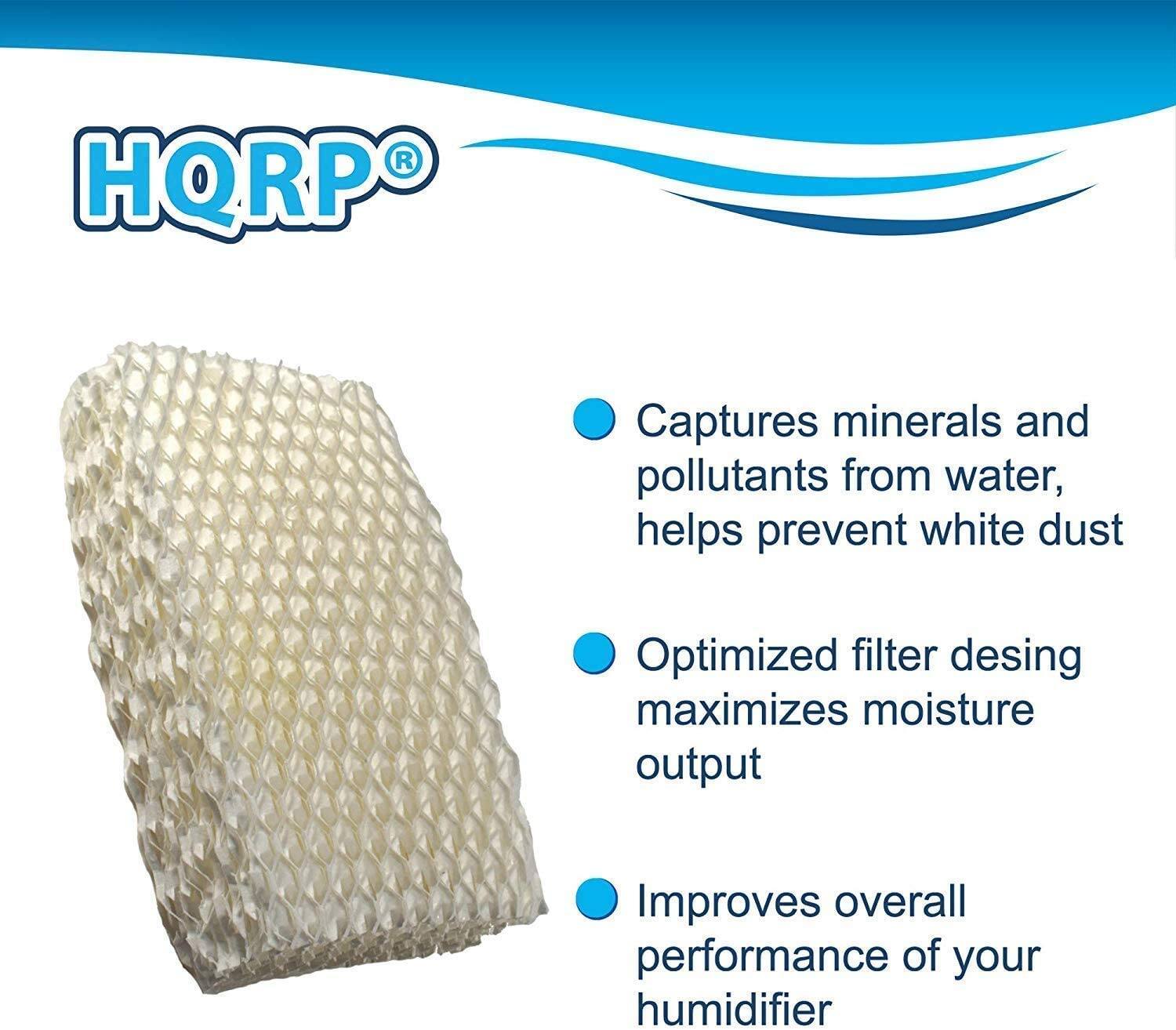 HQRP®

- Captures minerals and pollutants from water, helps prevent white dust
- Optimized filter design maximizes moisture output
- Improves overall performance of your humidifier