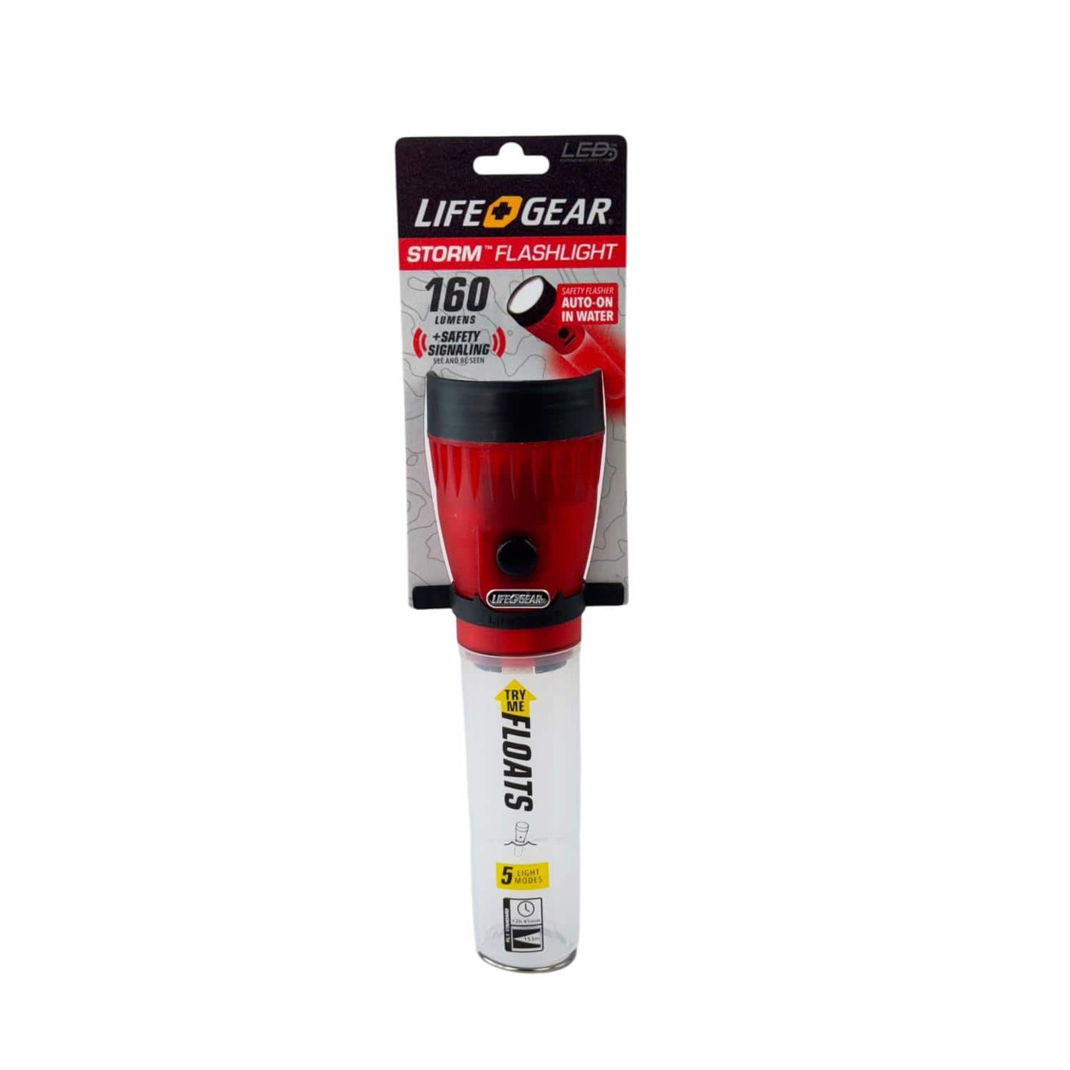 Life+Gear - Glow 12 lm Red LED Flashlight AA Battery