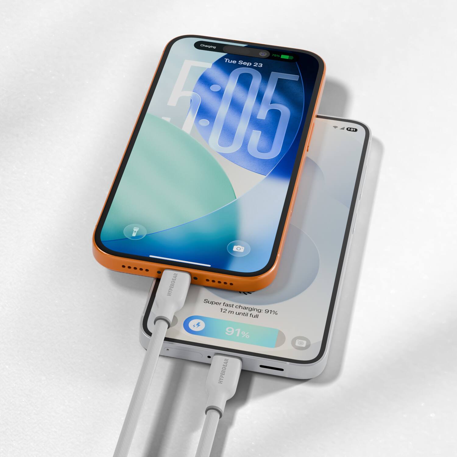 Lea P% Tue Sep 23 F95 - FM  
EAR HYPERGEAR  
Super fast charging. 12 m until 91% full  
91% HYPERGEAR