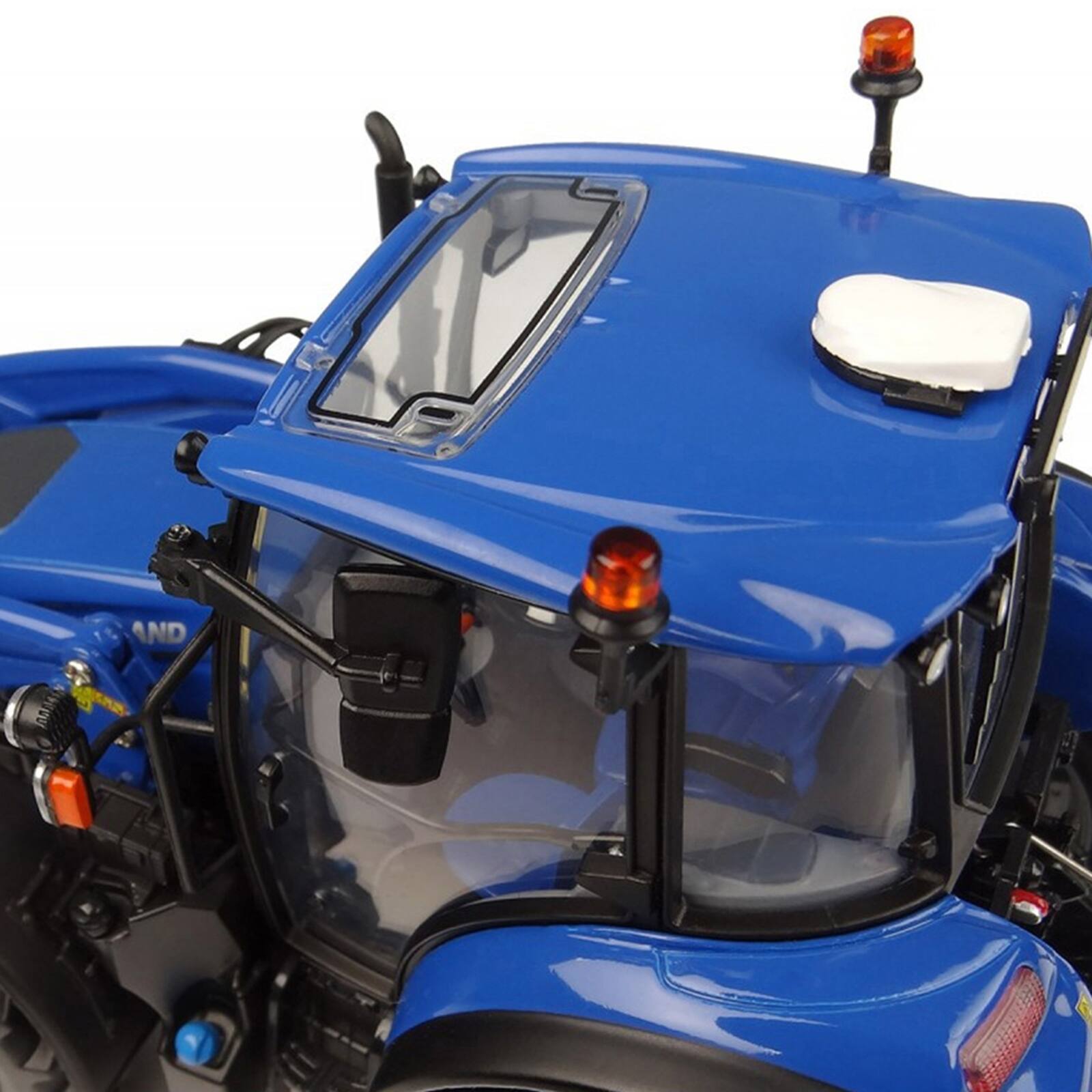 Alt View 3. Universal Hobbies - New Holland T5.120 Tractor with Front Loader Dynamic Blue 1/32 Diecast Model by Universal Hobbies.