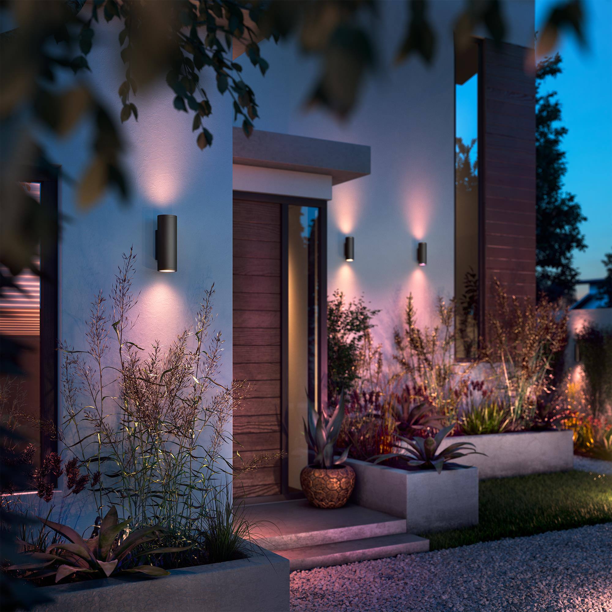 Alt View 12. Philips - Hue Appear Outdoor Wall Light - White and Color Ambiance.