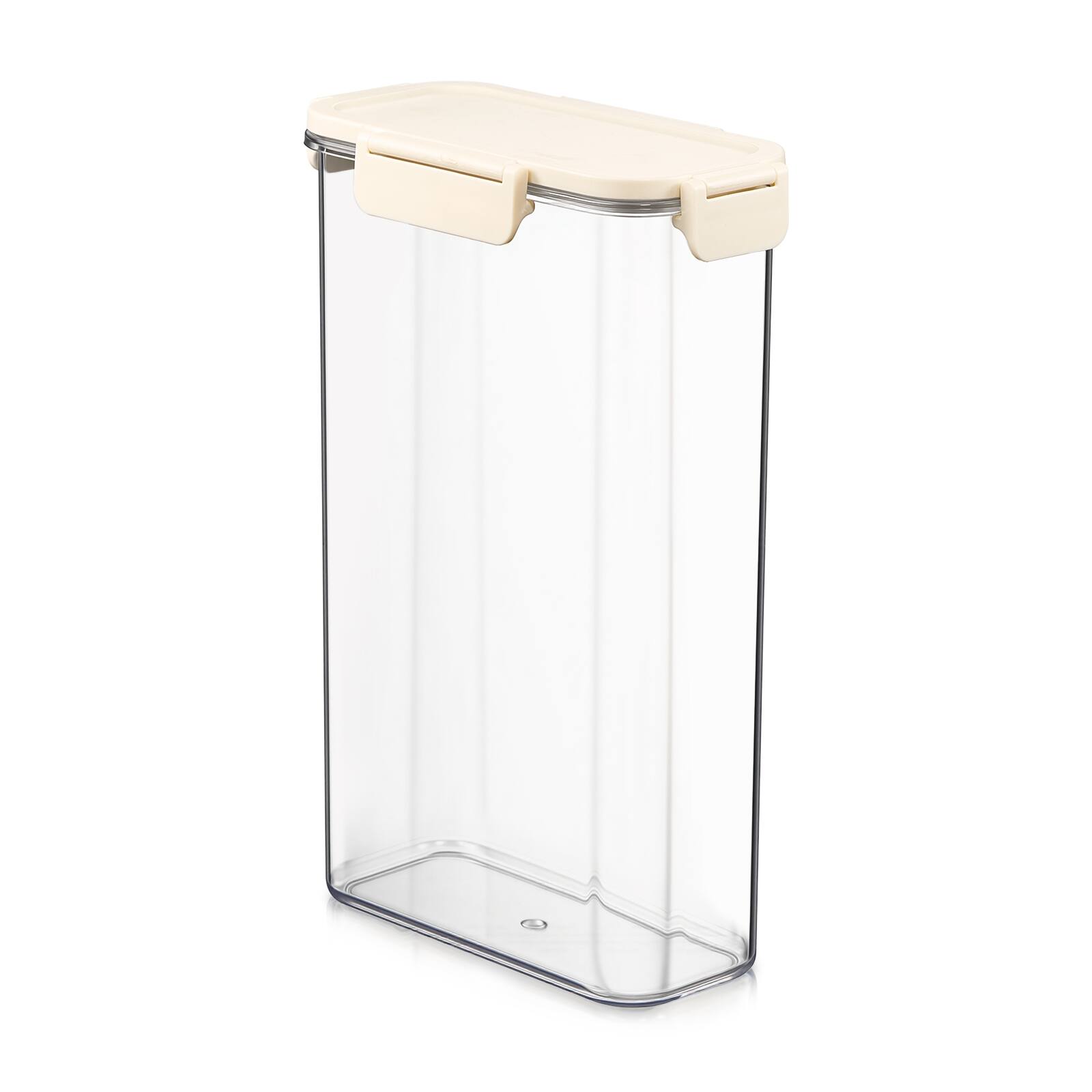 Angle. Sorbus - Sorbus Airtight Food Storage Container- Clear Stackable Pantry Canister with Secure Lid for Rice, Cereal, Flour, Pasta - Clear.