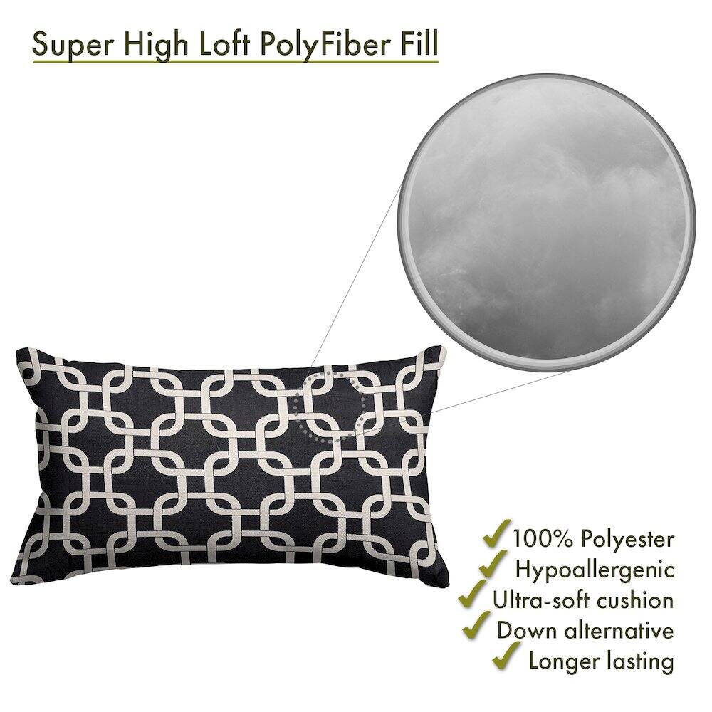 Super High Loft PolyFiber Fill

- 100% Polyester
- Hypoallergenic
- Ultra-soft cushion
- Down alternative
- Longer lasting