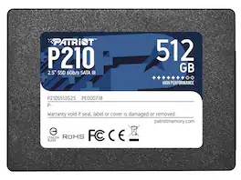 Patriot - P210 2.5" 512GB SATA III TLC Internal Solid State Drive (SSD) P210S512G25