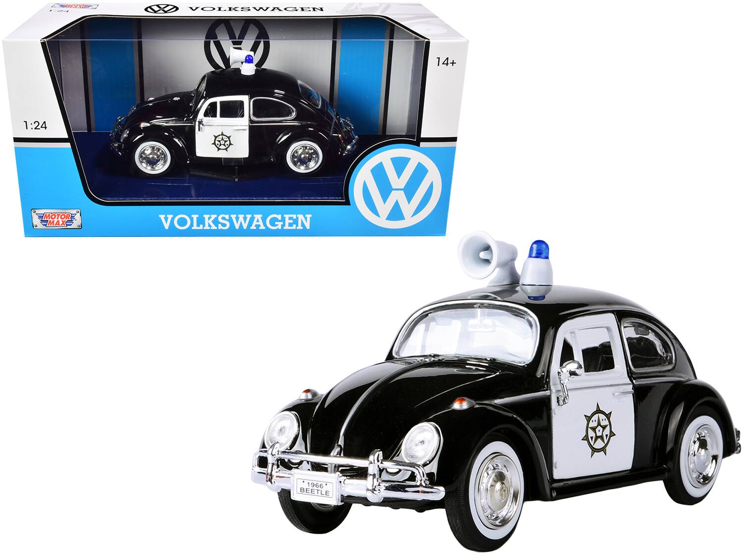 VOLKSWAGEN 14+ 1:24 MOTOR MAX W V VOLKSWAGEN 1966 BEETLE