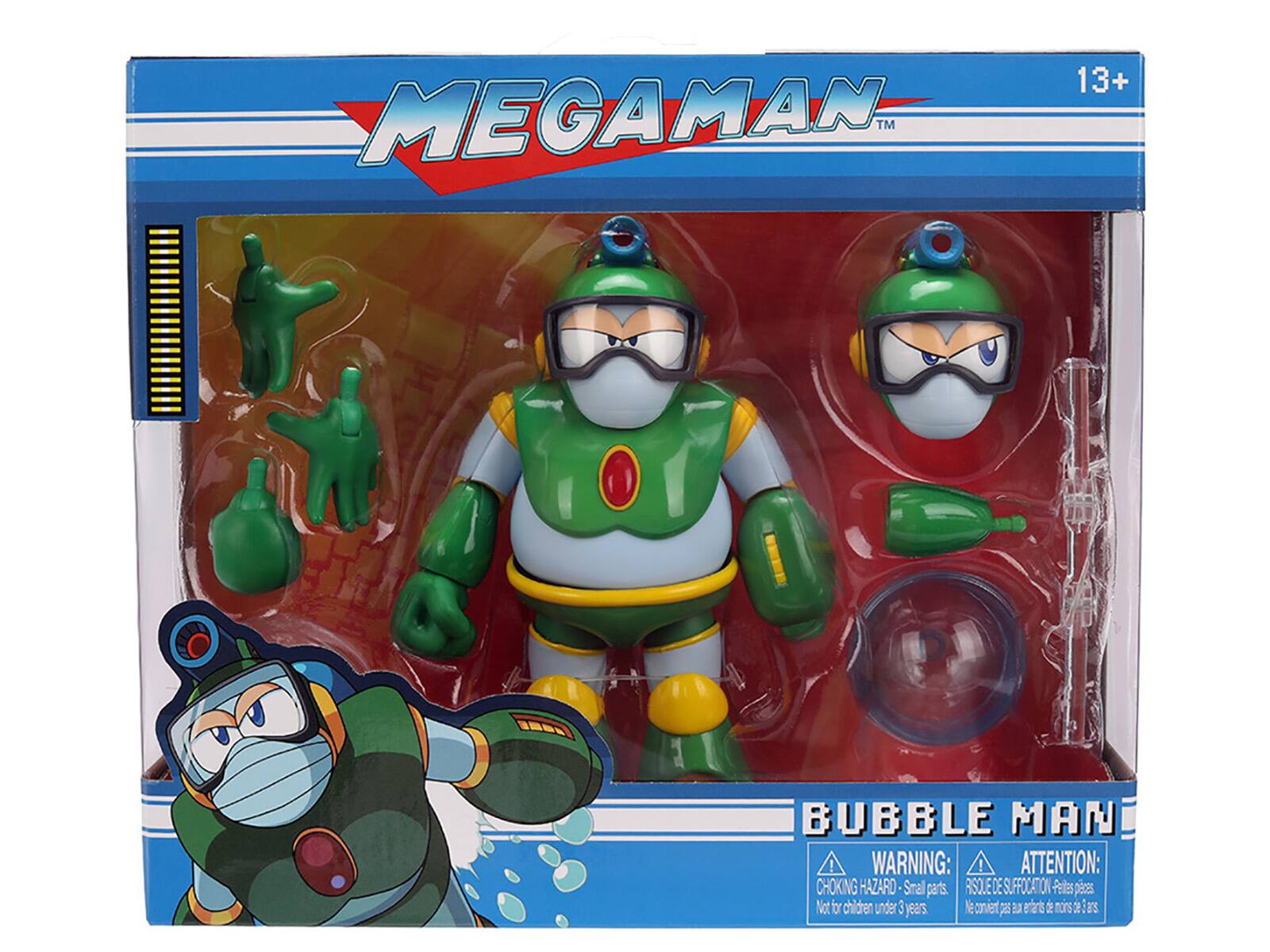 MEGAMAN™ 13+  
BUBBLE MAN  
WARNING: CHOKING HAZARD - Small parts. Not for children under 3 years.  
ATTENTION: RISQUE DE SUFFOCATION - Petites pièces. Ne convient pas aux enfants de moins de 3 ans.