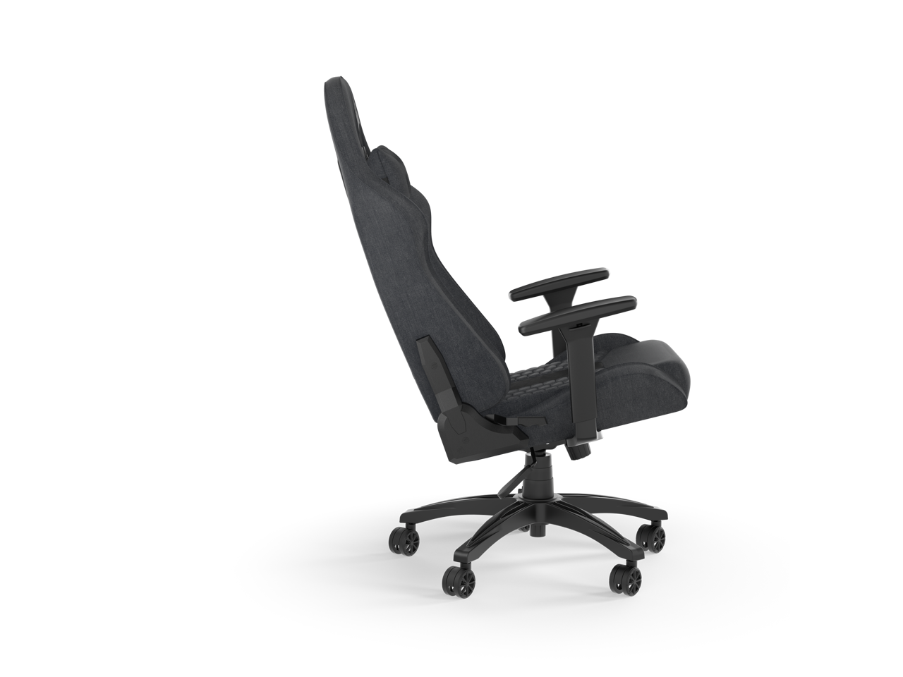Alt View 2. CORSAIR - Corsair TC100 RELAXED Gaming Chair (Fabric Grey/Black) - Grey/Black.