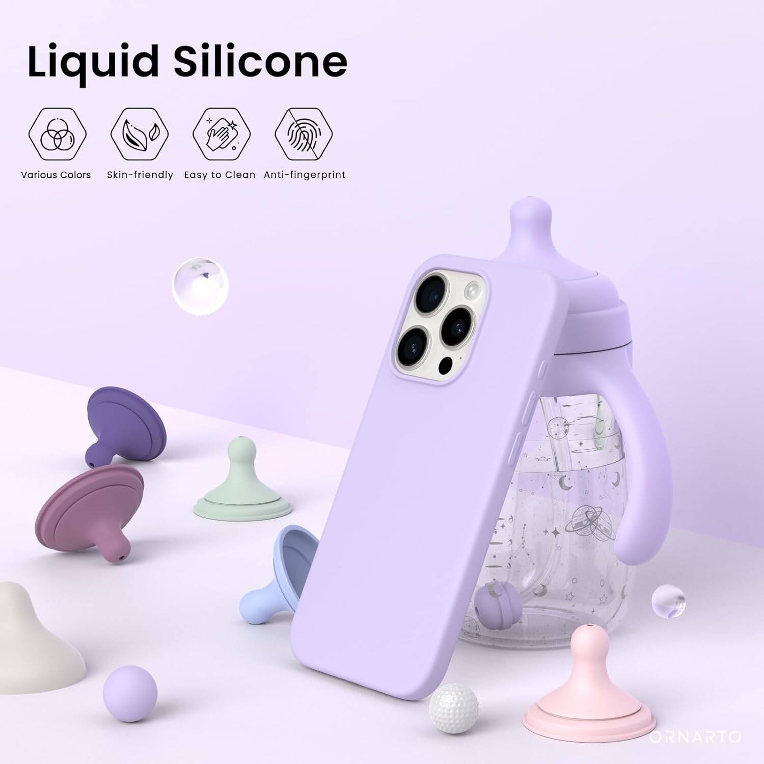 Liquid Silicone, Various Colors, Skin-friendly, Easy to Clean, Anti-fingerprint, E ORNARTO