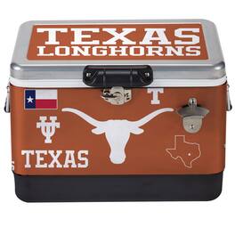 Indigo Falls - Texas Longhorns 36-Can Medley Metal Cooler - Silver