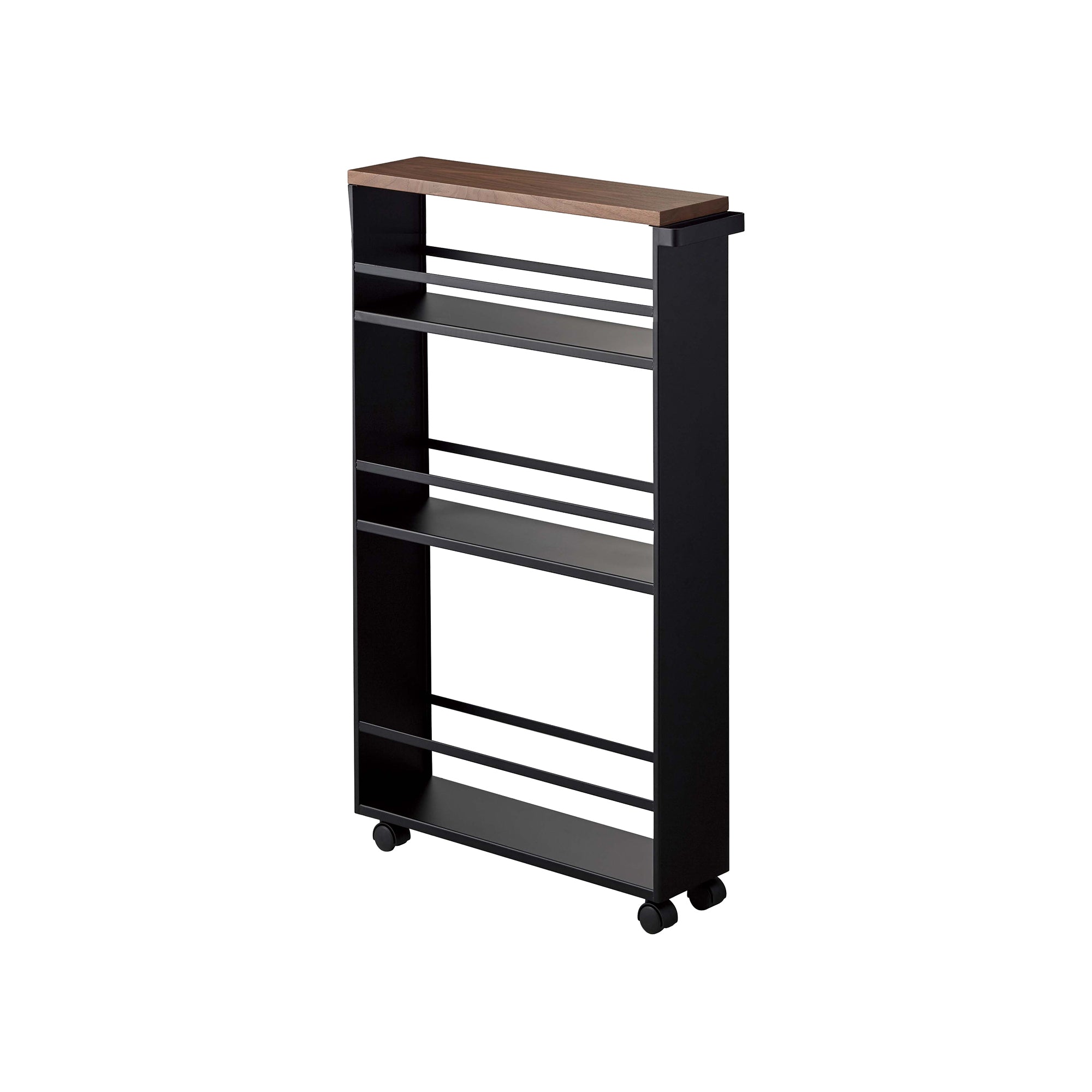 Left. Yamazaki Home - Slim Storage Cart (32" H)  - Steel - White.