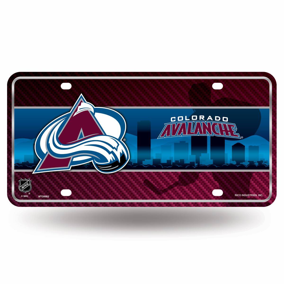 Colorado Avalanche NHL 12x6 Metal License Plate Auto Tag