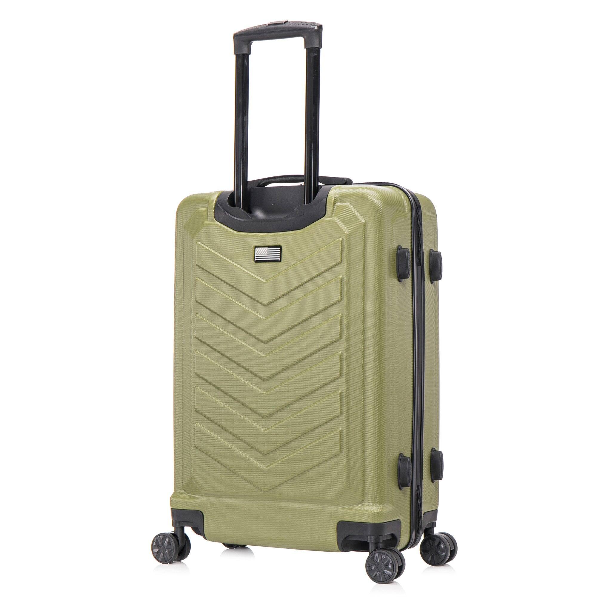 Alt View 4. US Army - FOX 3-Piece Luggage Set 20”/24”/28” - OLIVE DRAB.