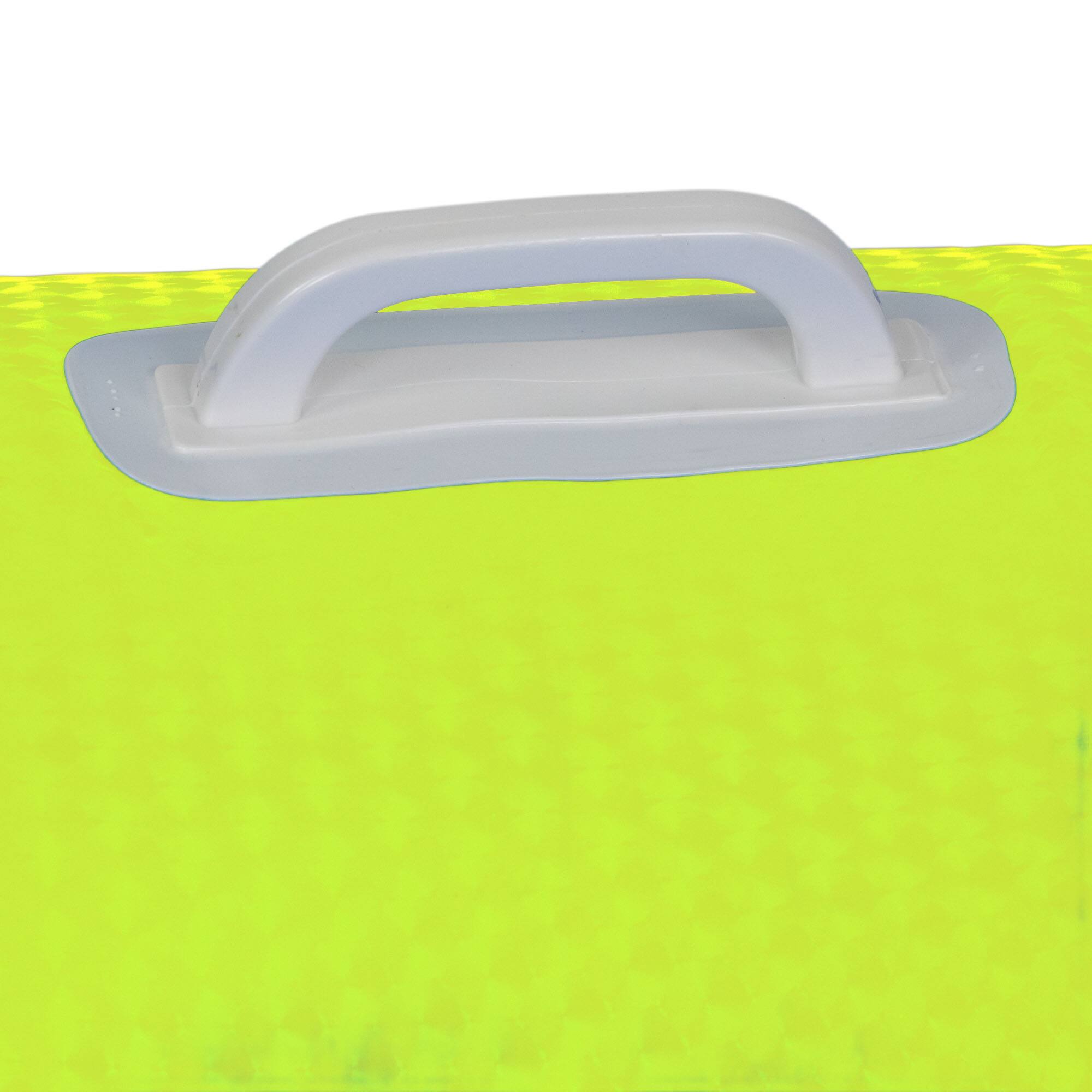 Alt View 4. Northlight - 42" Yellow Sparkle Inflatable Swimming Pool Tube Ring Float.