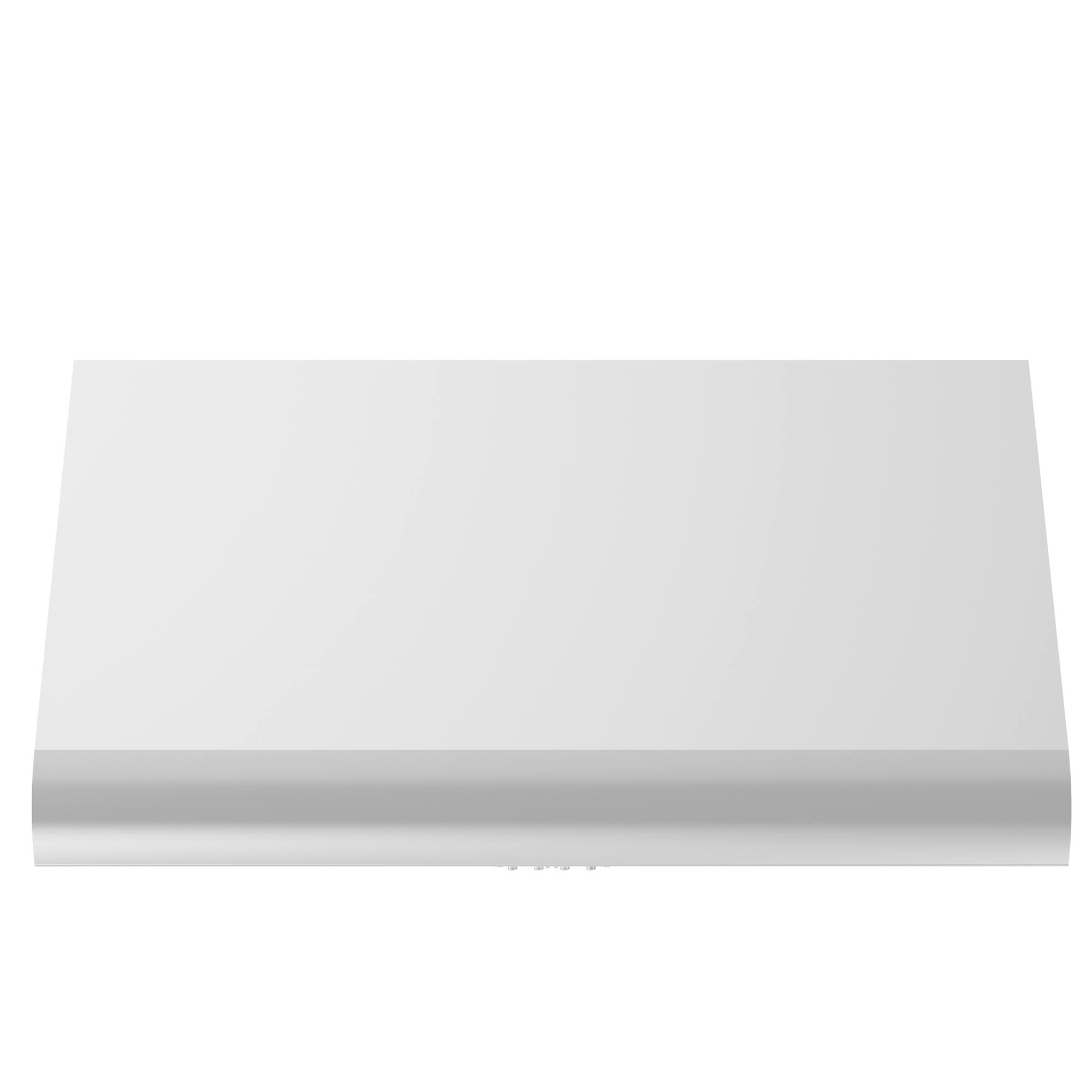 Angle. ZLINE - 36" Convertible Vent Under Cabinet Range Hood in Stainless Steel - Brushed Stainless Steel.