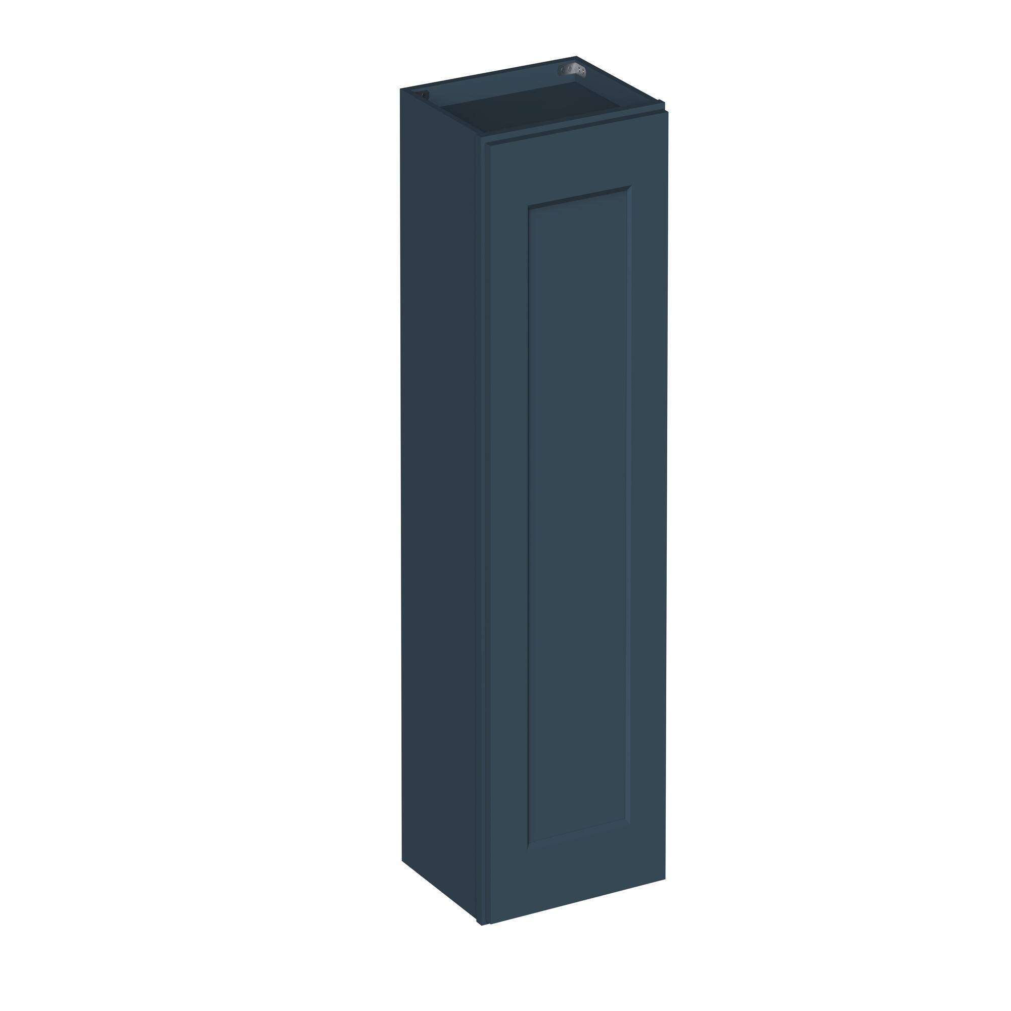 Angle. Boyel Living - 15-in W x 36-in H x 12-in D Shaker RTA Kitchen Wall Cabinet with Soft-Close - Charcoal Blue.