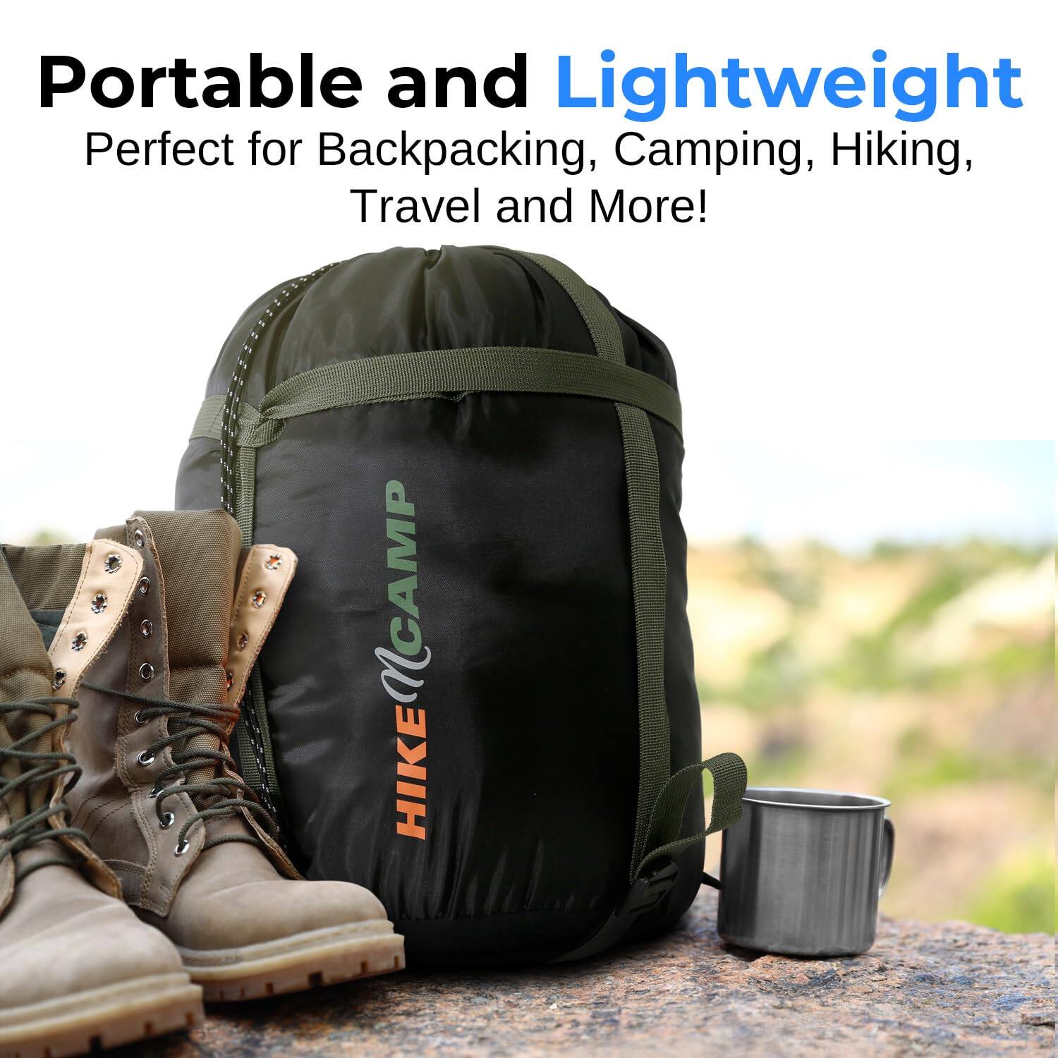 Portable and Lightweight  
Perfect for Backpacking, Camping, Hiking, Travel and More!