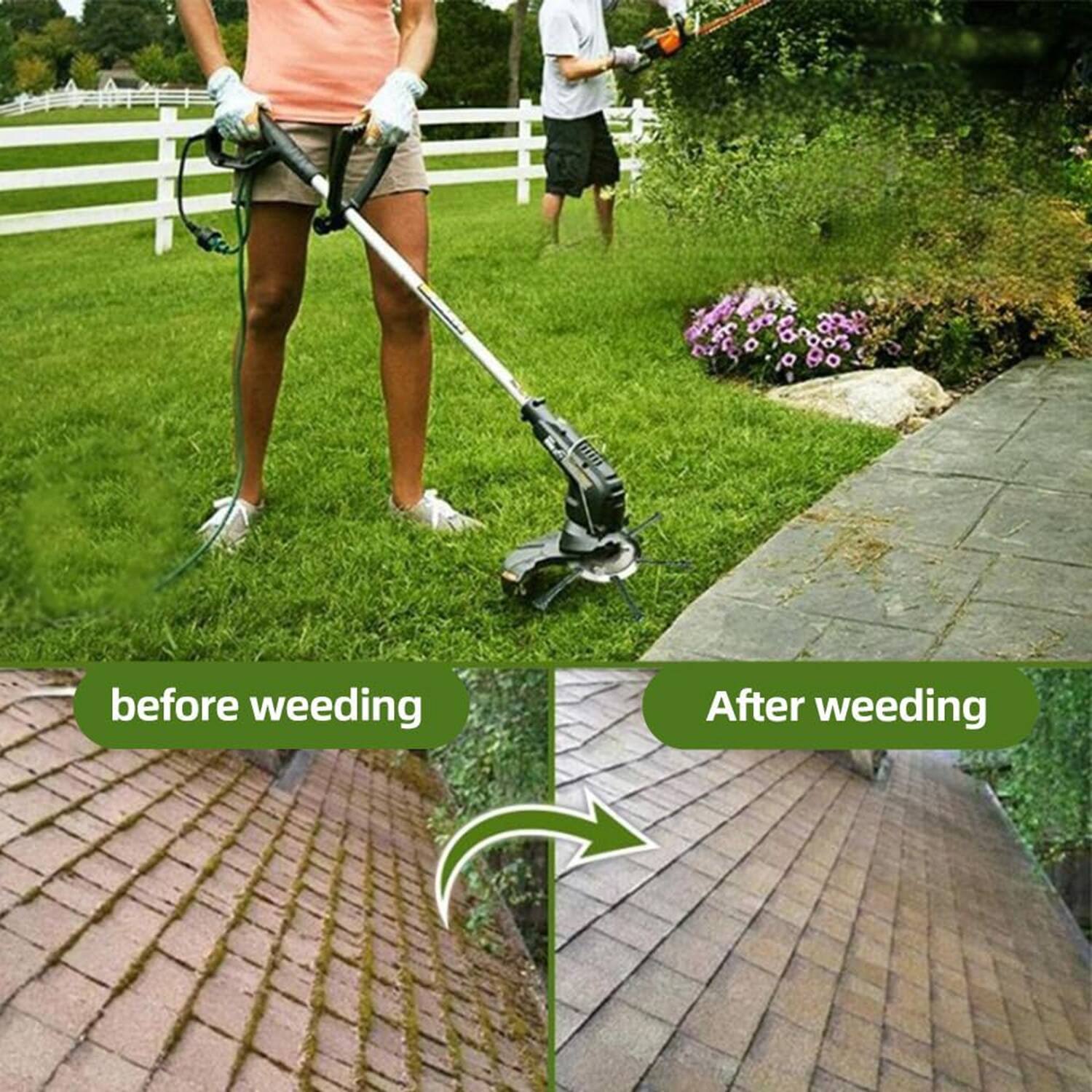before weeding  
After weeding