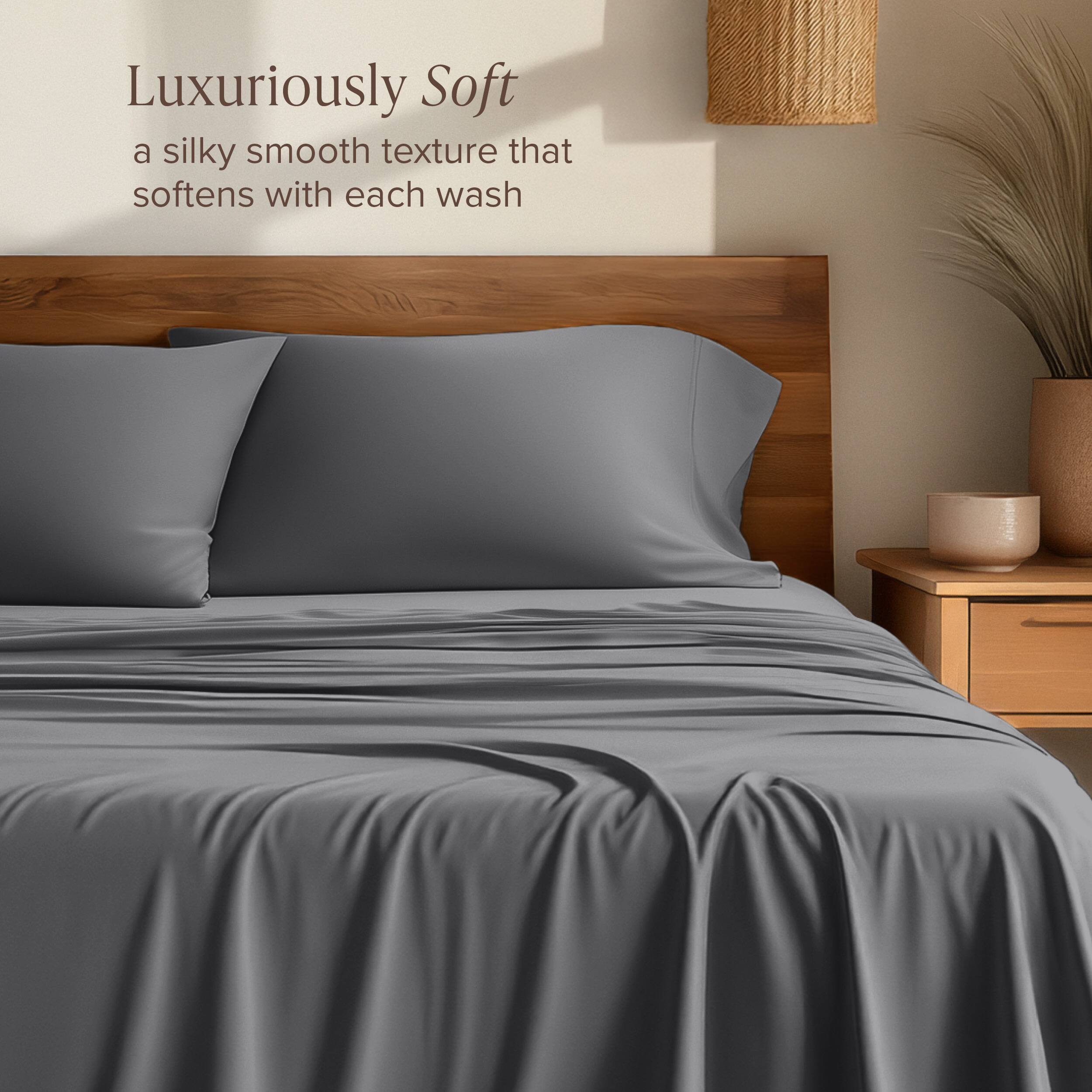 Luxuriously Soft  
a silky smooth texture that softens with each wash