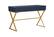 Alt View Zoom 13. Linon Home Décor - Edmore Two-Drawer Campaign Desk - Blue & Gold.