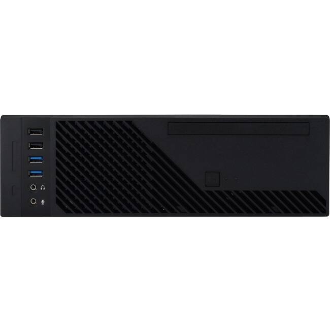 Front. In Win - In Win CJ712 8L Small Form Factor Chassis - Ultra Small - Black - 3 x Bay - 1 x 265 W - Power Supply Installed - Micro - Black.