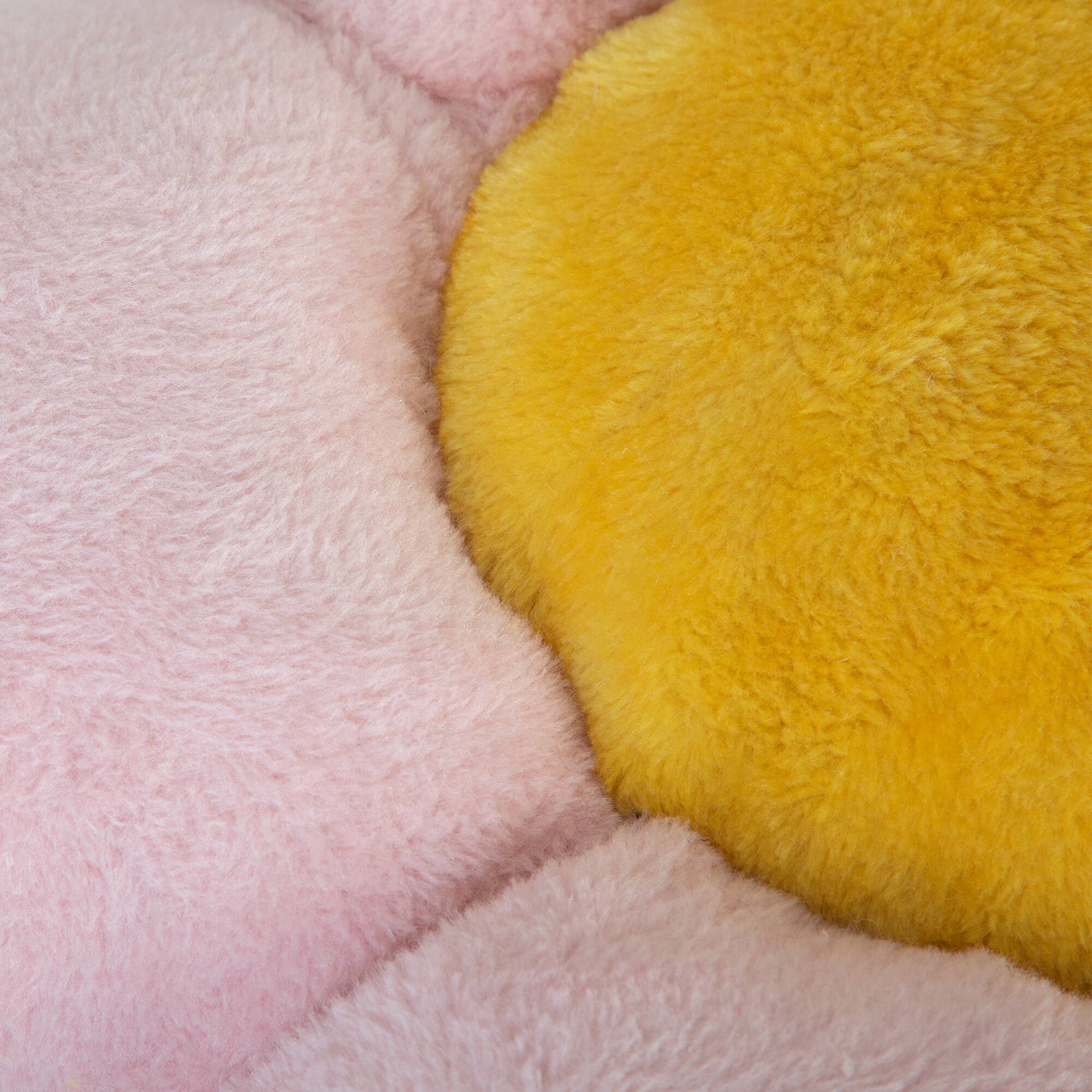 Alt View 2. TinyHomie - Flower-Shaped Cat Tree with Blooming Platforms Bed Condo and Dangling Toys Multi-Level Cat Tower for Indoor Cats - Beige,Pink.