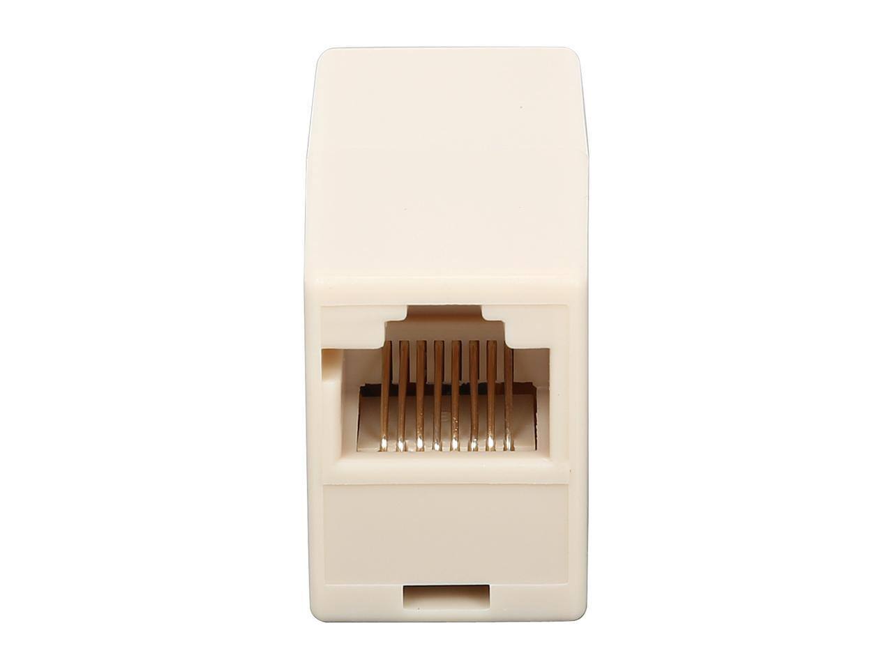 Alt View 3. Cables to Go - C2G 01937 RJ45 8-Pin Modular Straight-Through Inline Coupler, Ivory.