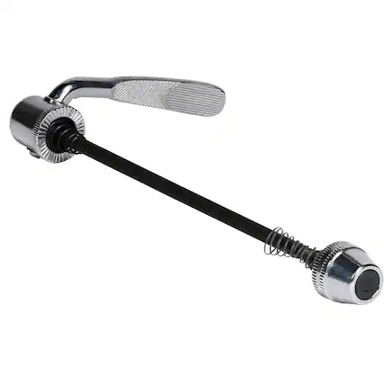 Front. Saris - Quick Release Wheel Skewer, Rear Wheel Bike Skewer Replacement for Bike Trainer - Silver.