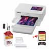 Canon - SELPHY CP1500 Compact Photo Printer (5540C002) + KP-108IN Color Ink and Paper Set + 64GB Card + More - White