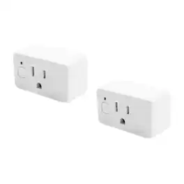 Shelly - Plug US Gen4 Smart Home Plug, Wi-Fi, Bluetooth & ZigBee, 1800W, Energy Monitoring & Light Sensor- 2 pack - White