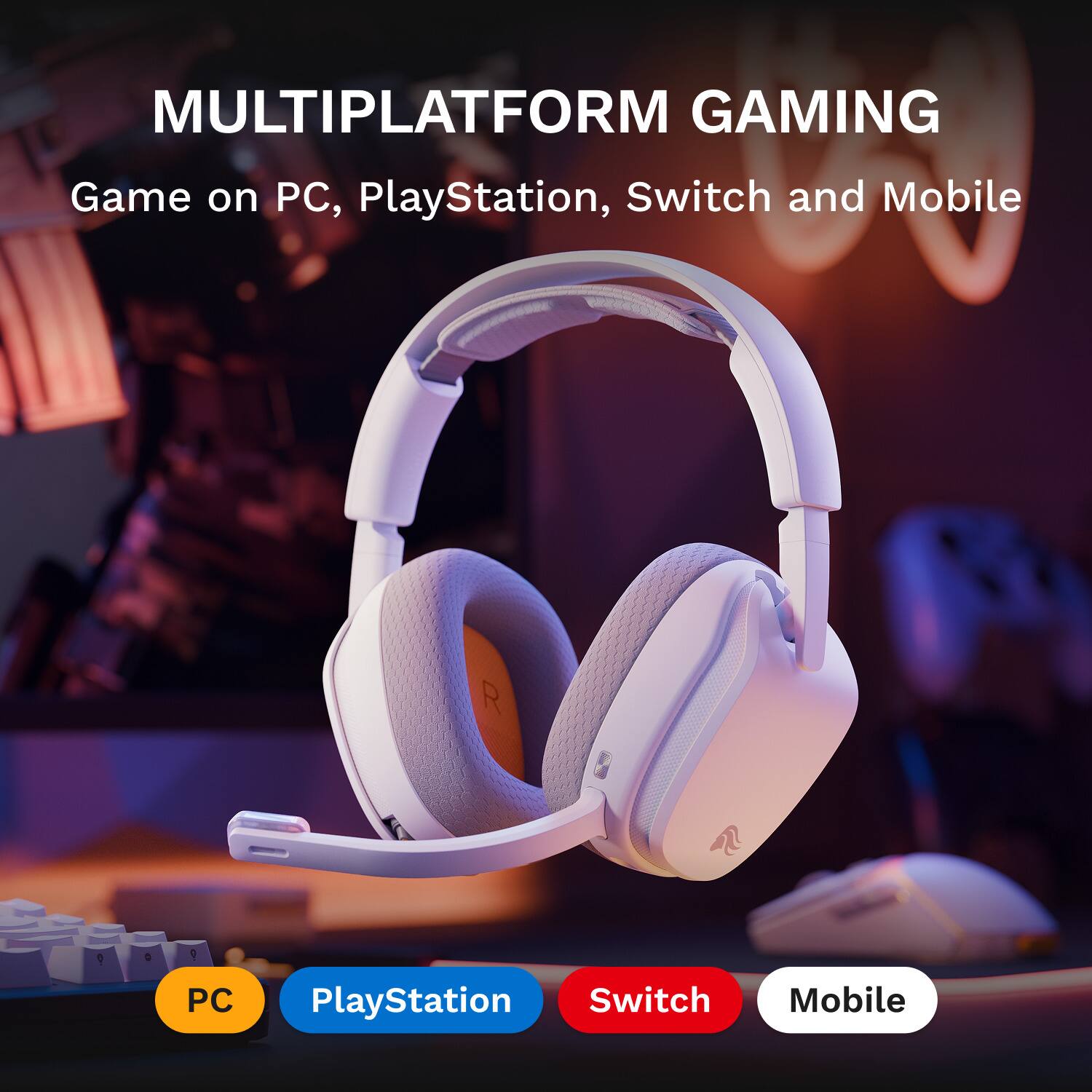 MULTIPLATFORM GAMING  
Game on PC, PlayStation, Switch and Mobile  
PC  
PlayStation  
Switch  
Mobile