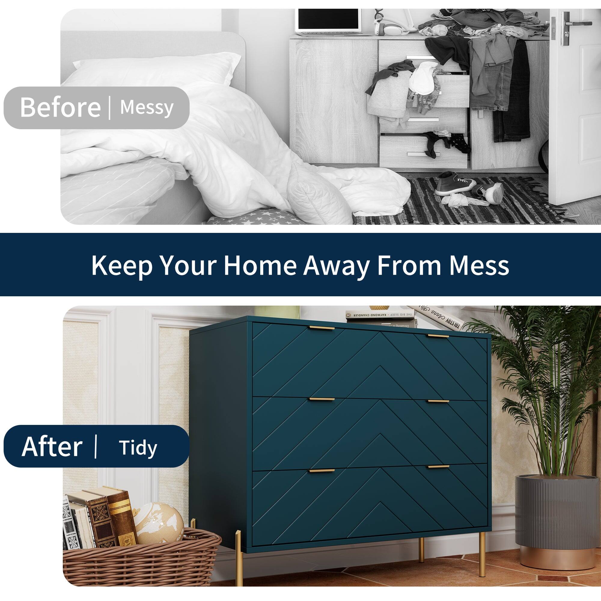Before | Messy  
Keep Your Home Away From Mess  

After | Tidy