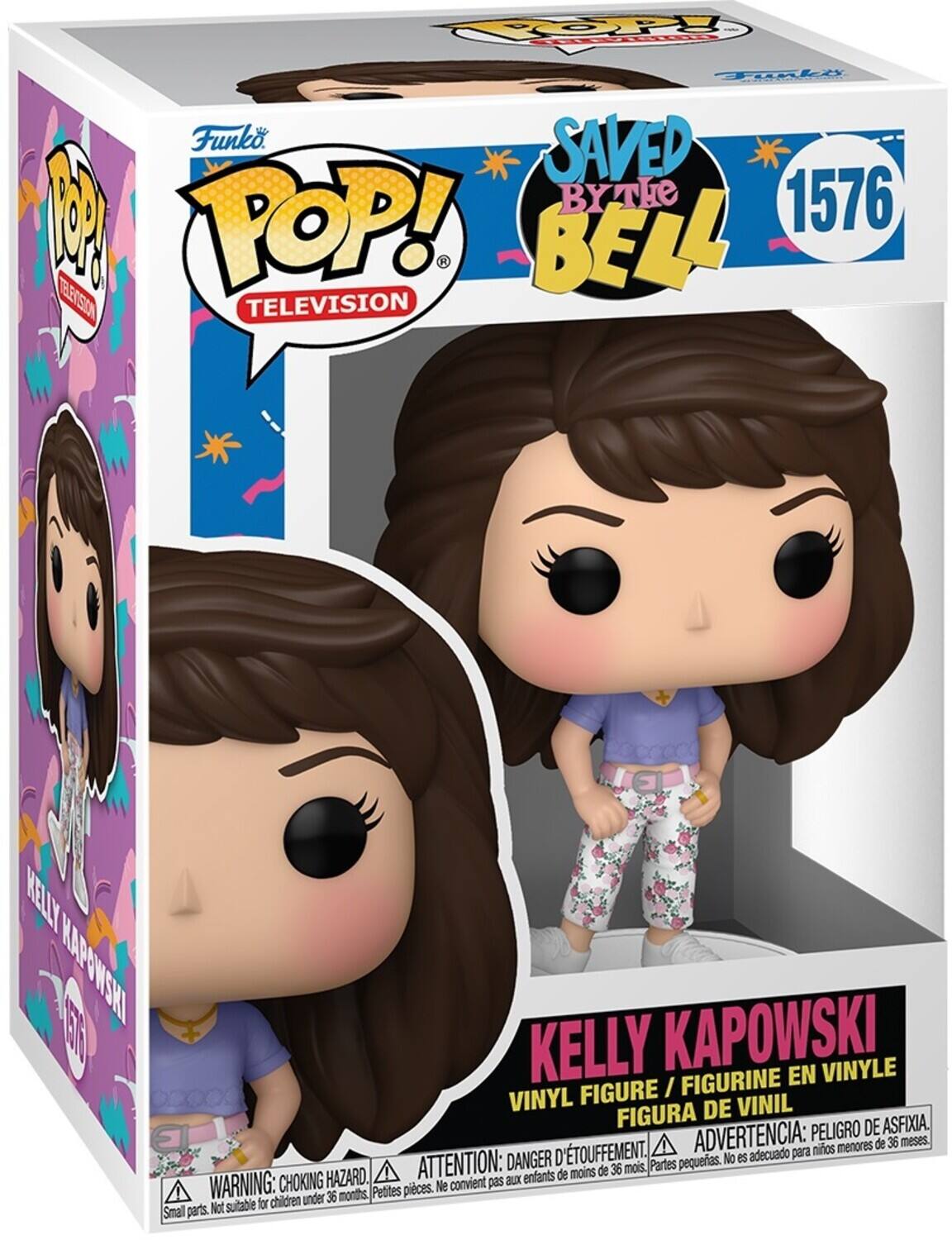 OPPY FO Tonki Funko. SAVED BY THE BELL 1576 M POP! TELEVISION KELLY KAPOWSKI VINYLE FIGURINE EN FIGURE I VINYL DE VINIL FIGURA DE ASFIXIA. E ADVERTENCIA: PELIGRO DE ASFIXIA. ATTENTION: DANGER D'ETOUFFEMENT. Parties pequeas. No es adecuado para niños menores de 36 meses WARNING: CHOKING HAZARD. Ne convient pas aux enfants de moins de 36 mois. Petites pièces. Not suitable for children under 36 months.