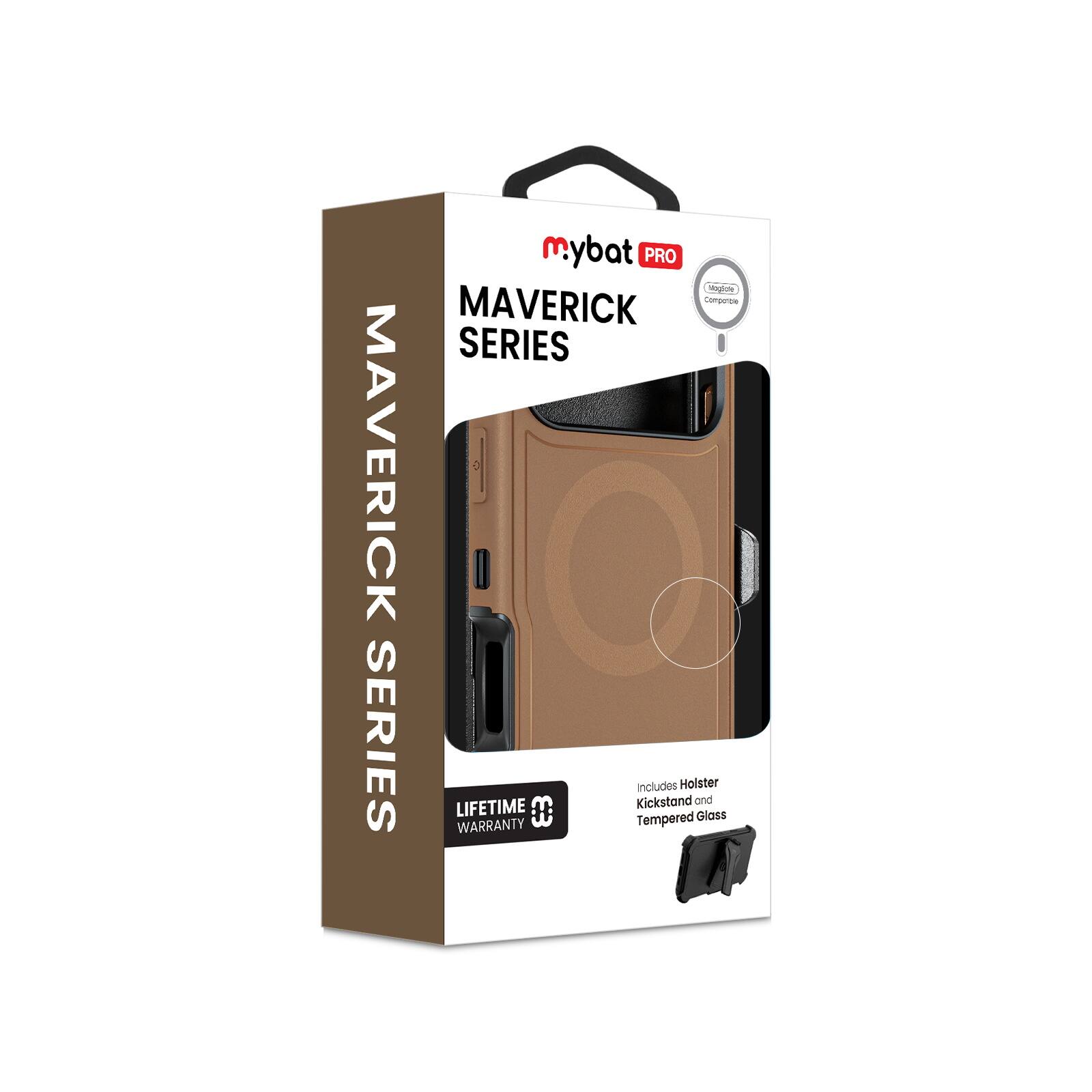 mybat PRO  
MAVERICK SERIES  

MAVERICK SERIES  

LIFETIME WARRANTY  

Includes Holster, Kickstand and Tempered Glass