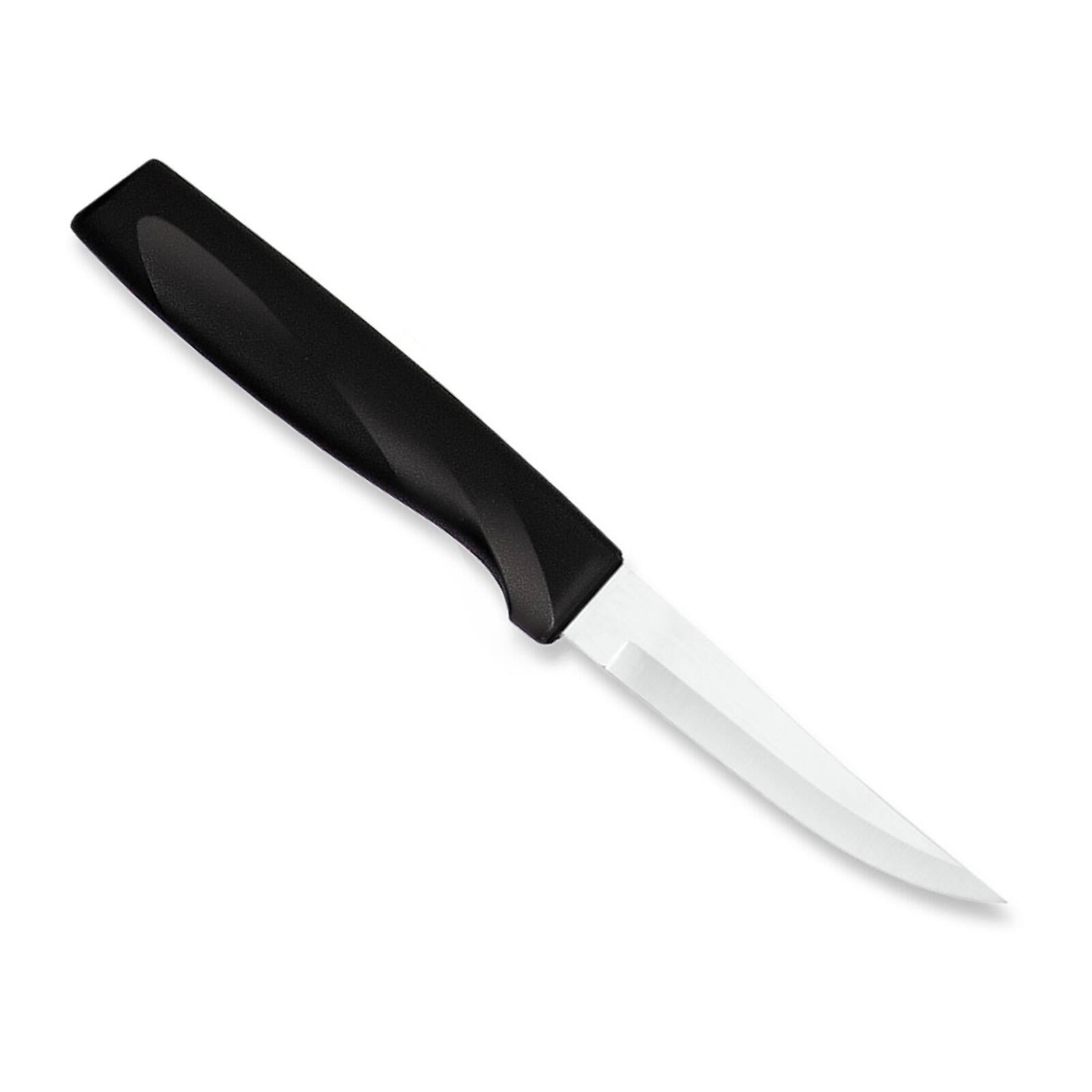 Front. Rada - Cutlery 3.25-Inch Heavy Duty Paring Knife Anthem Wave Handle - Black.