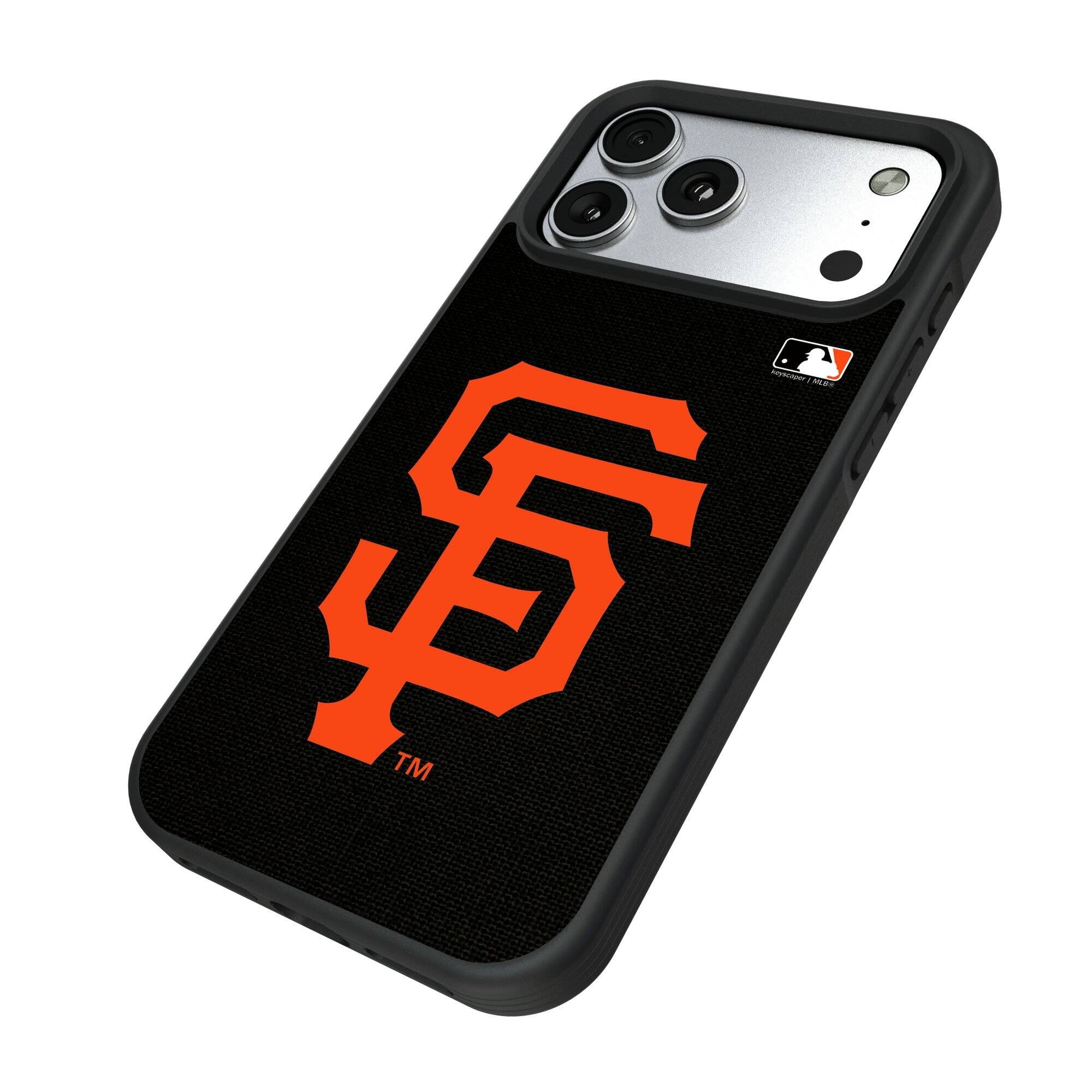 Alt View 1. Keyscaper - San Francisco Giants iPhone Solid Design Bump Case - 13 Pro Max - Multicolor.