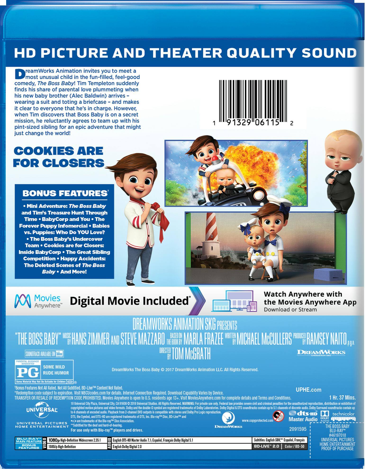 Angle. The Boss Baby (Digital) [Blu-ray].