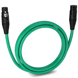Lyxpro - 6 ft Balanced XLR Cable, Male to Female, 3 Pin Microphone Cable - Green