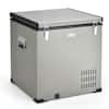 Front. Costway - 68 Quart Car Refrigerator 12V Portable Car Freezer Fridge w/DC & AC Adapter - Gray.