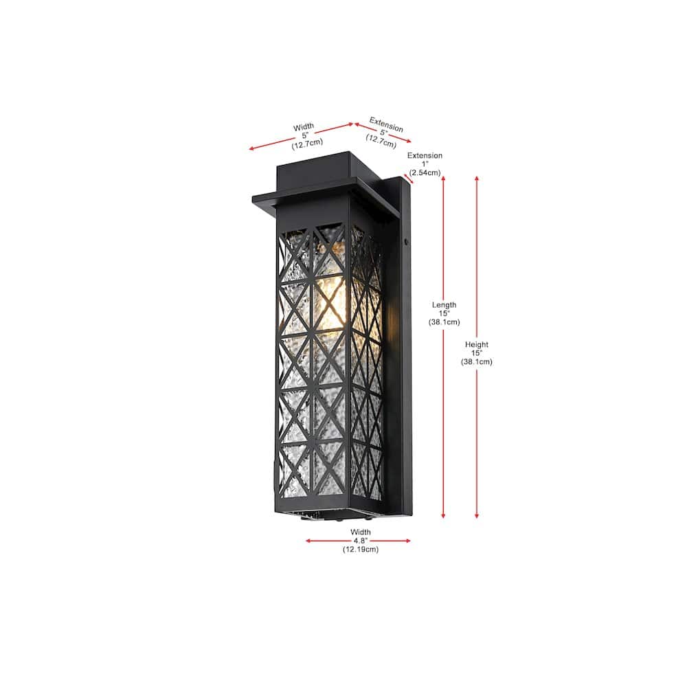 Elegant Lighting - Wildey 7 inch Outdoor Pendant - Black price history on PriceWatchPro